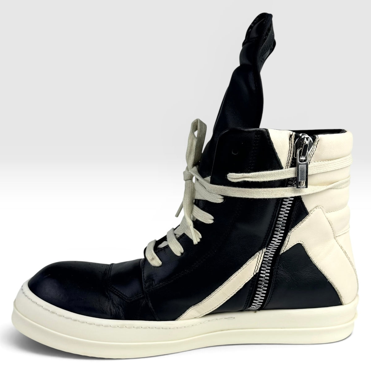 Rick Owens Geobasket Black/Milk