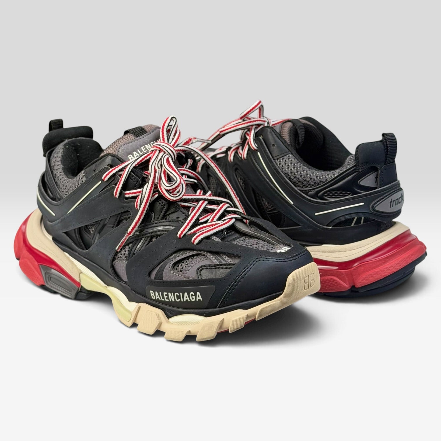 Balenciaga Track Bred Black/Red Sneakers