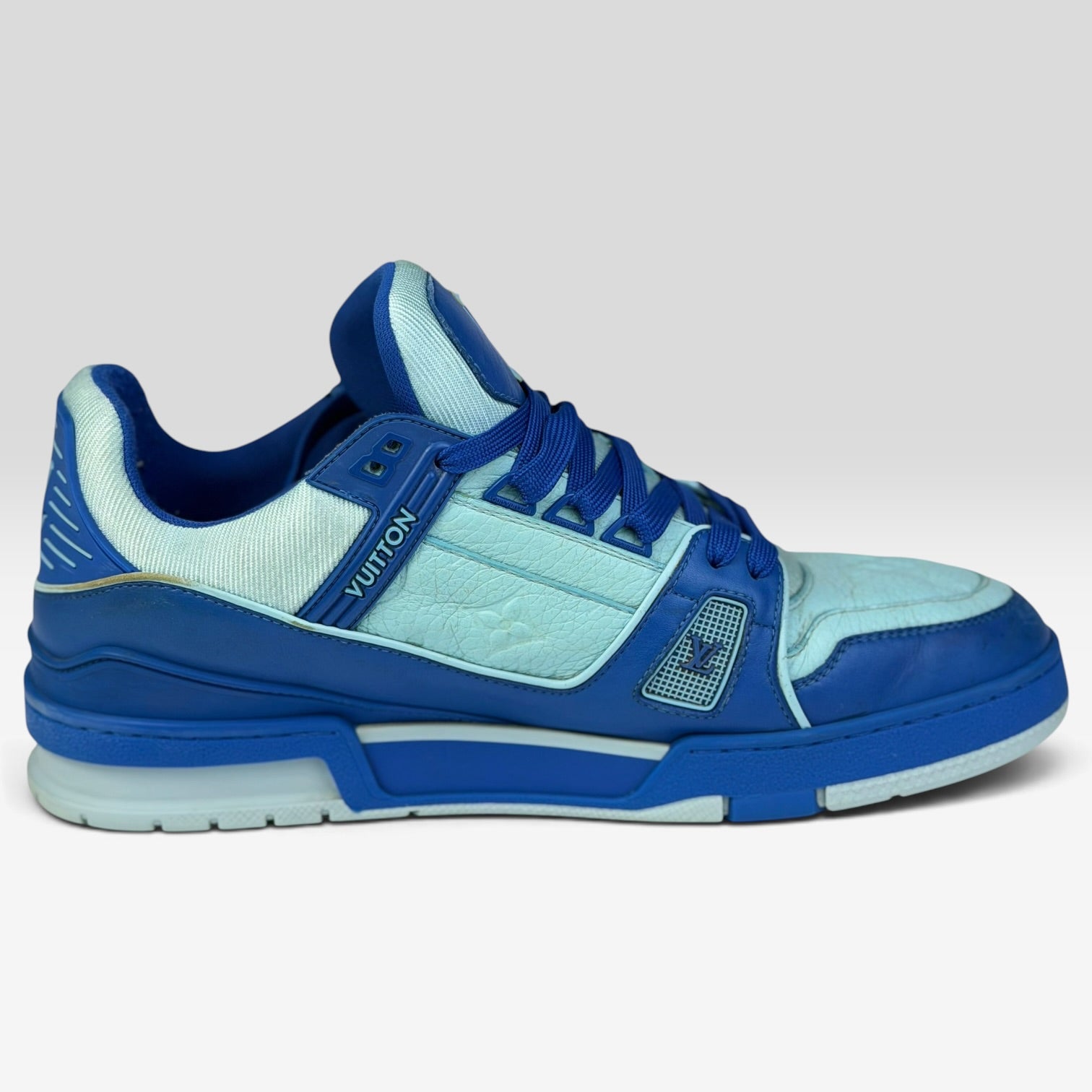Louis Vuitton LV Trainer Sky Blue/Teal Monogram