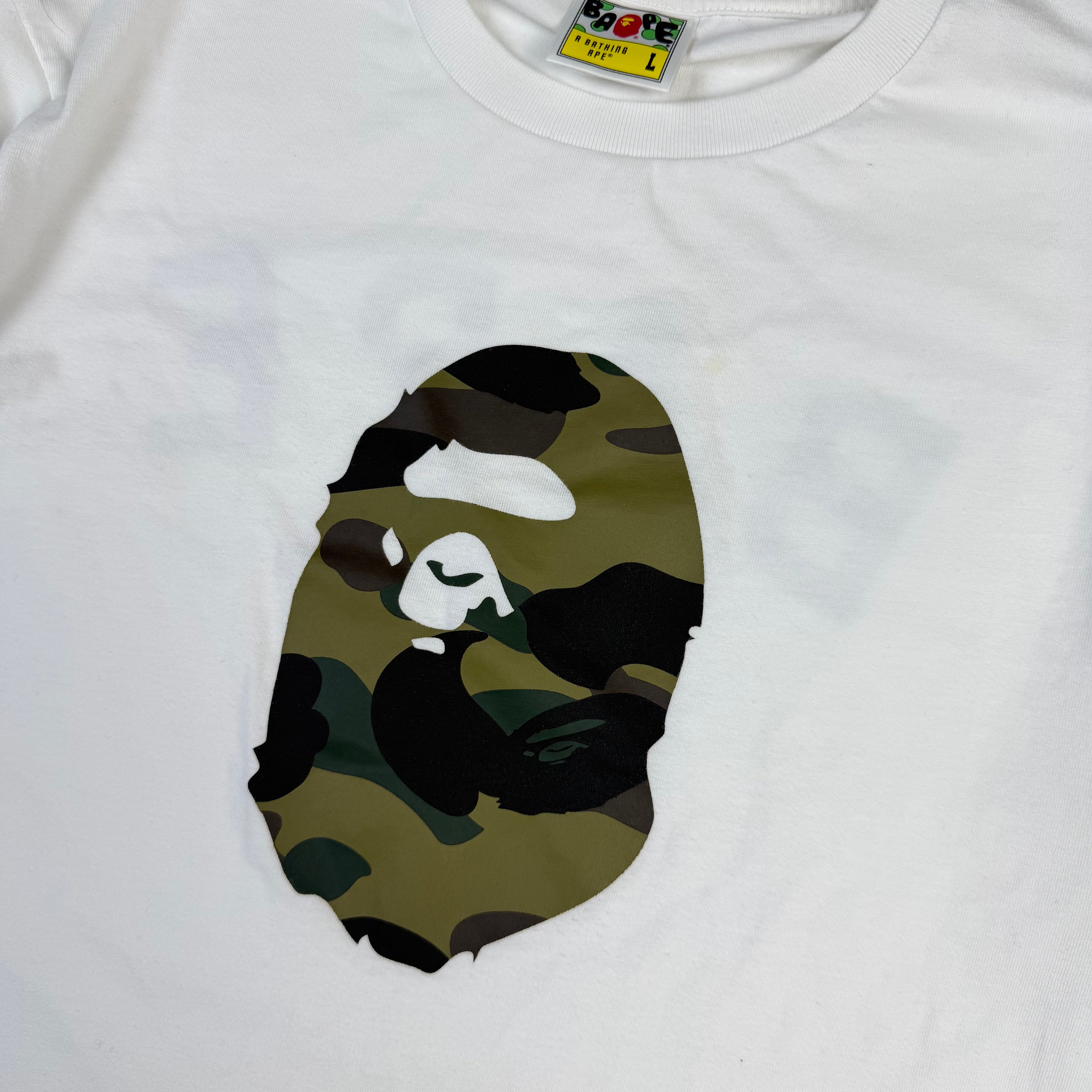 BAPE 1st Camo Ape Head T-Shirt White