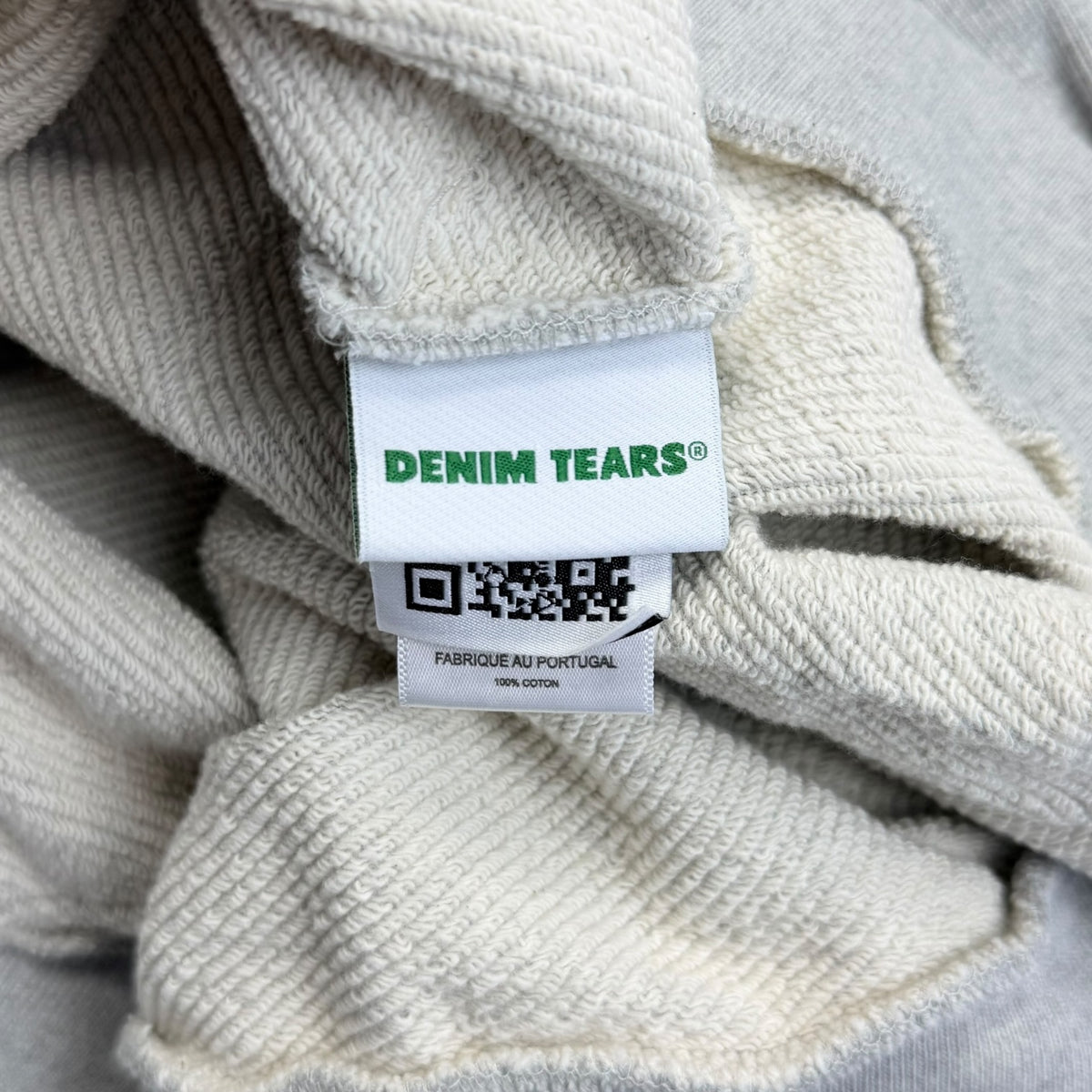 Denim Tears Cotton Wreath Zip Hoodie Grey