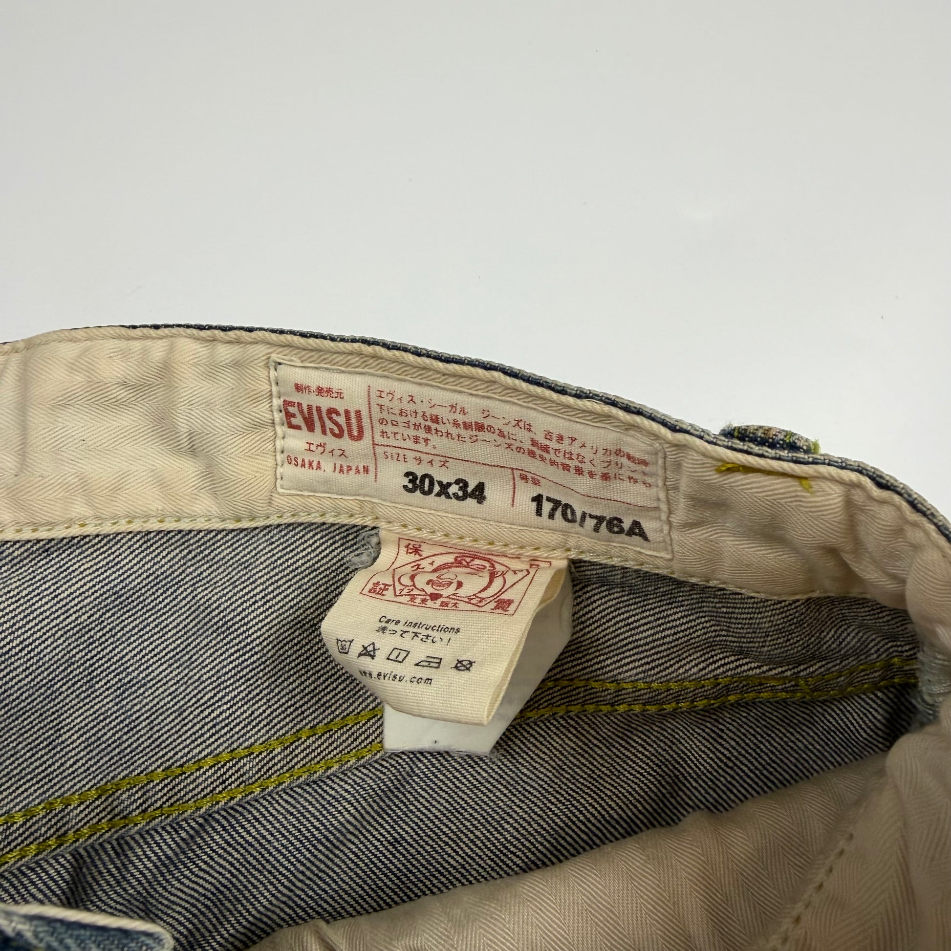 Evisu Embroidered Pocket Seagull Jeans