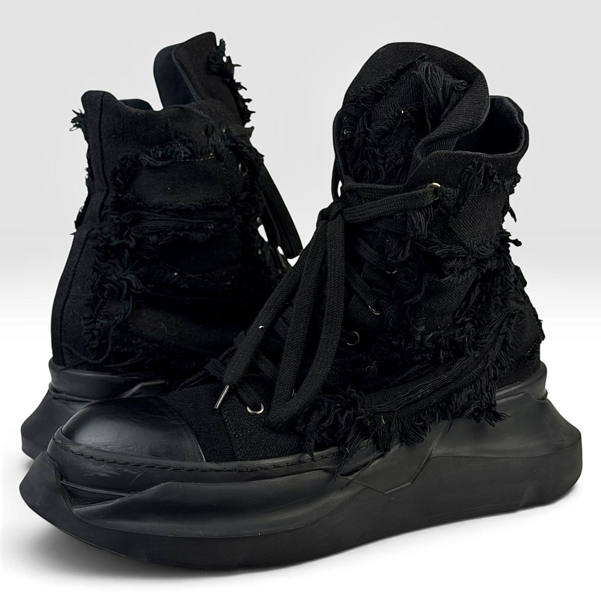 Rick Owens DRKSHDW Destroyed Abstract Black