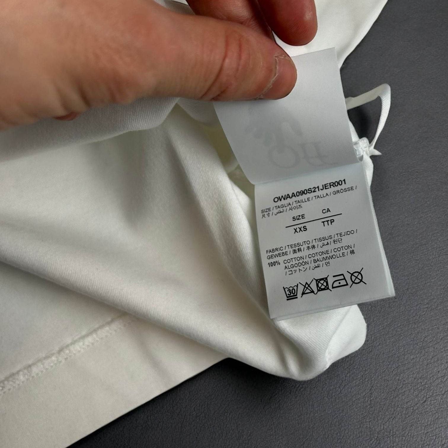 Off-White Water Color Arrows Cropped T-shirt - V STEALS
