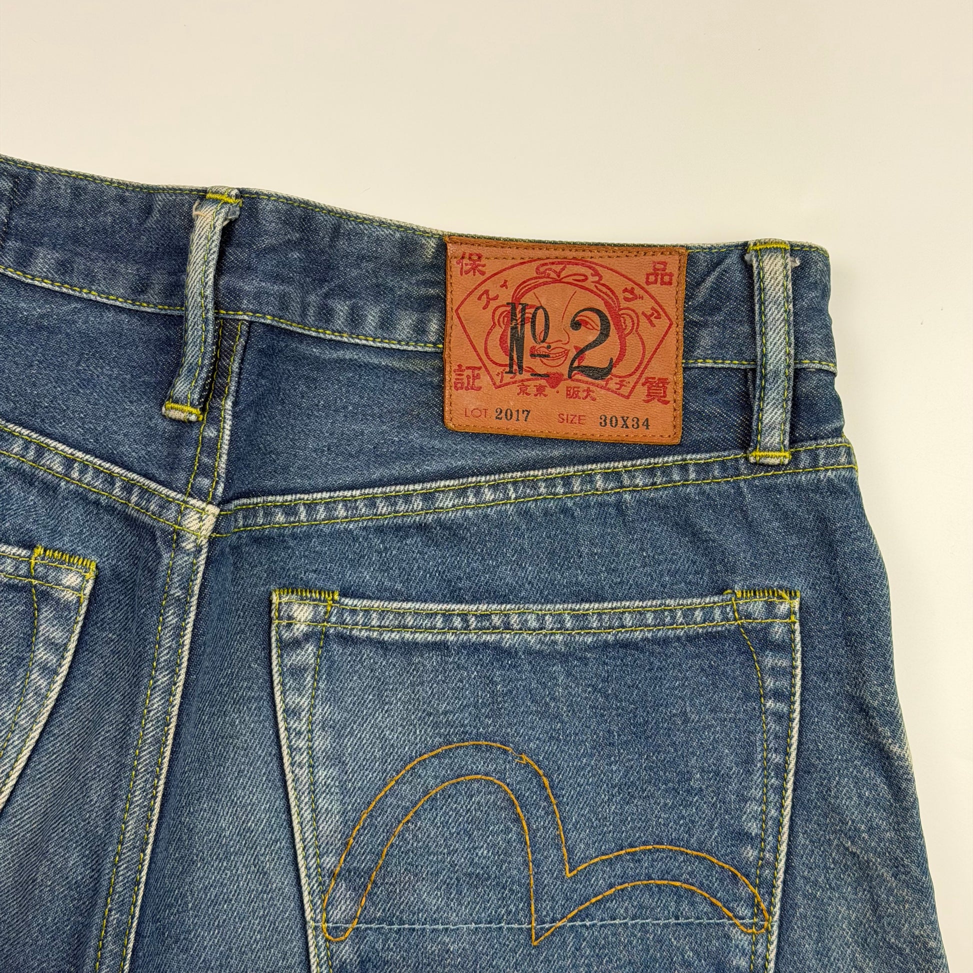 Evisu Embroidered Pocket Seagull Jeans