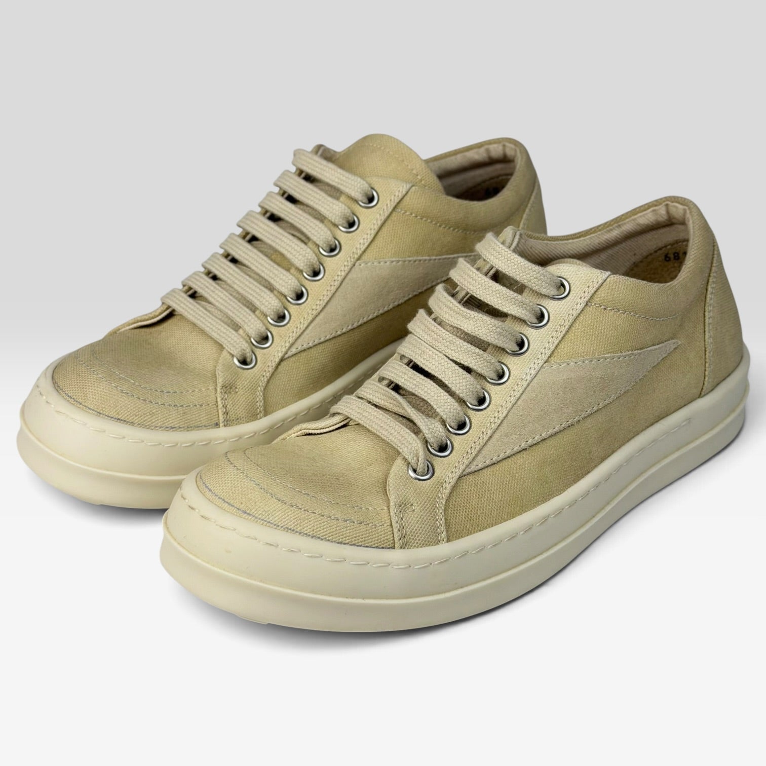 Rick Owens Vintage Sneaks Denim Beige/Milk