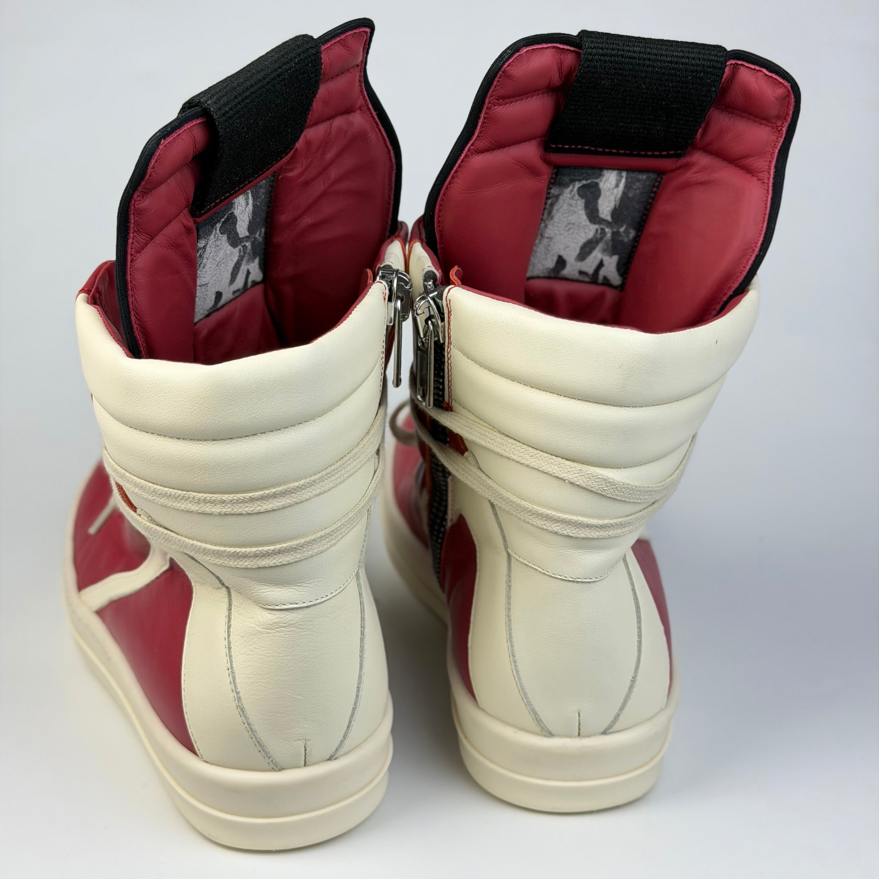 Rick Owens Geobasket Cardinal Red/Milk SS24 LIDO