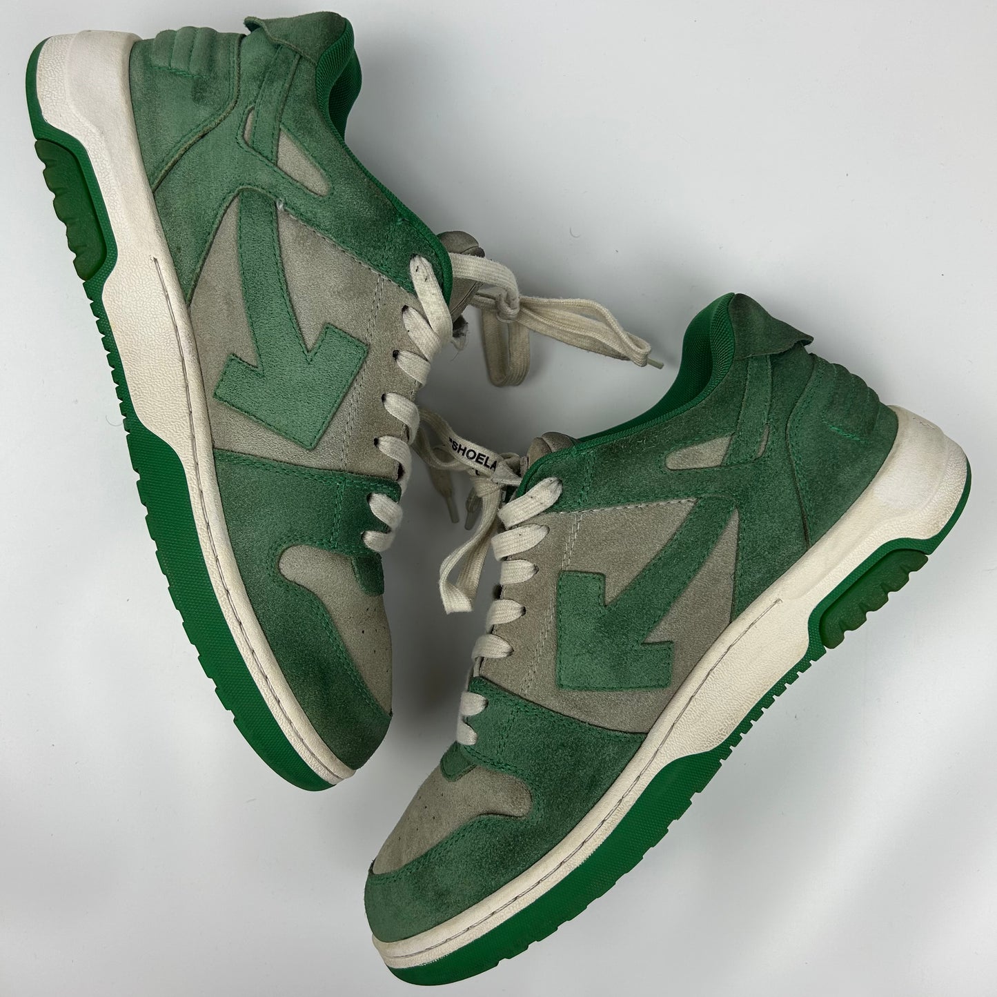 Off-White Out Of Office Suede Green