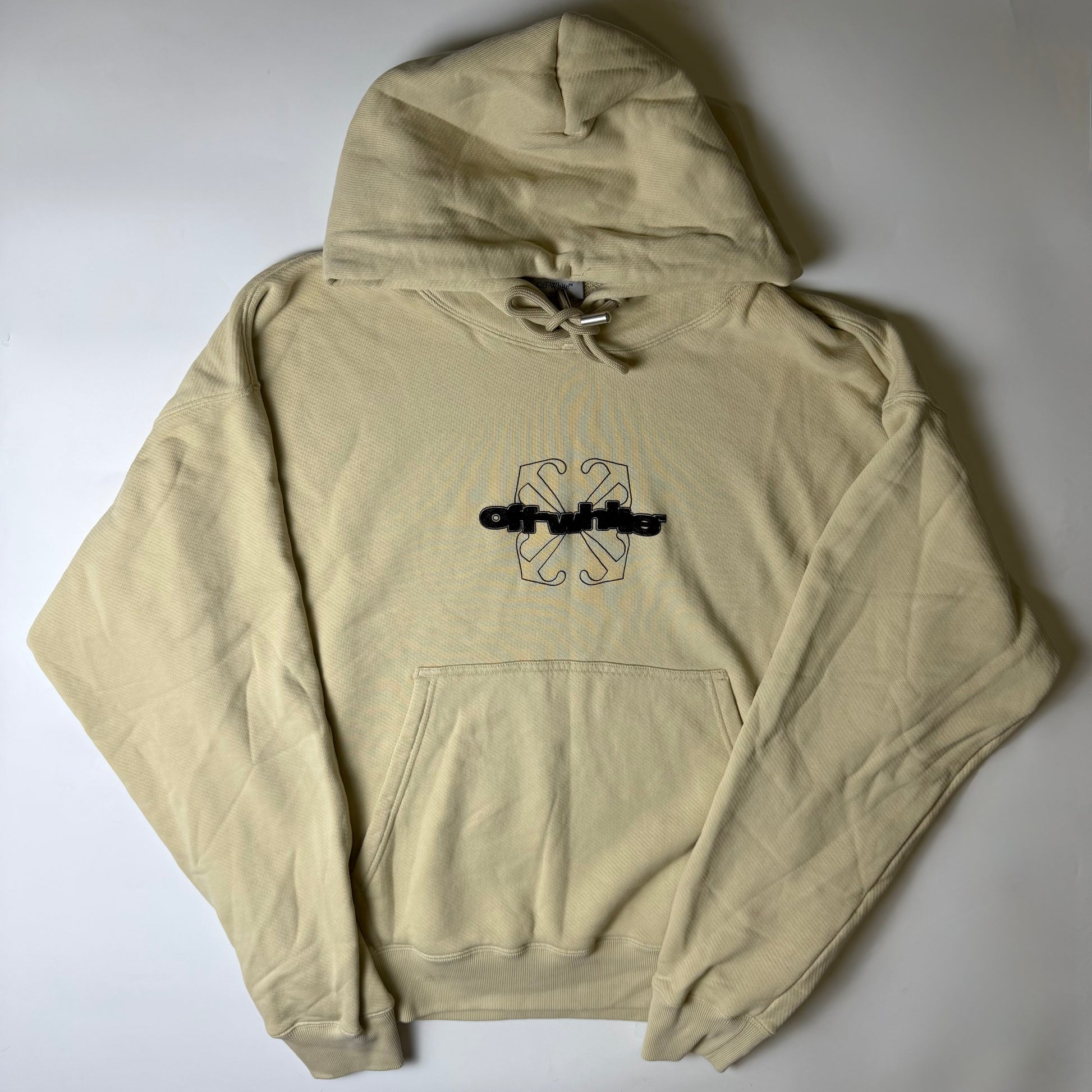 Off-White Flocked-Logo Hoodie