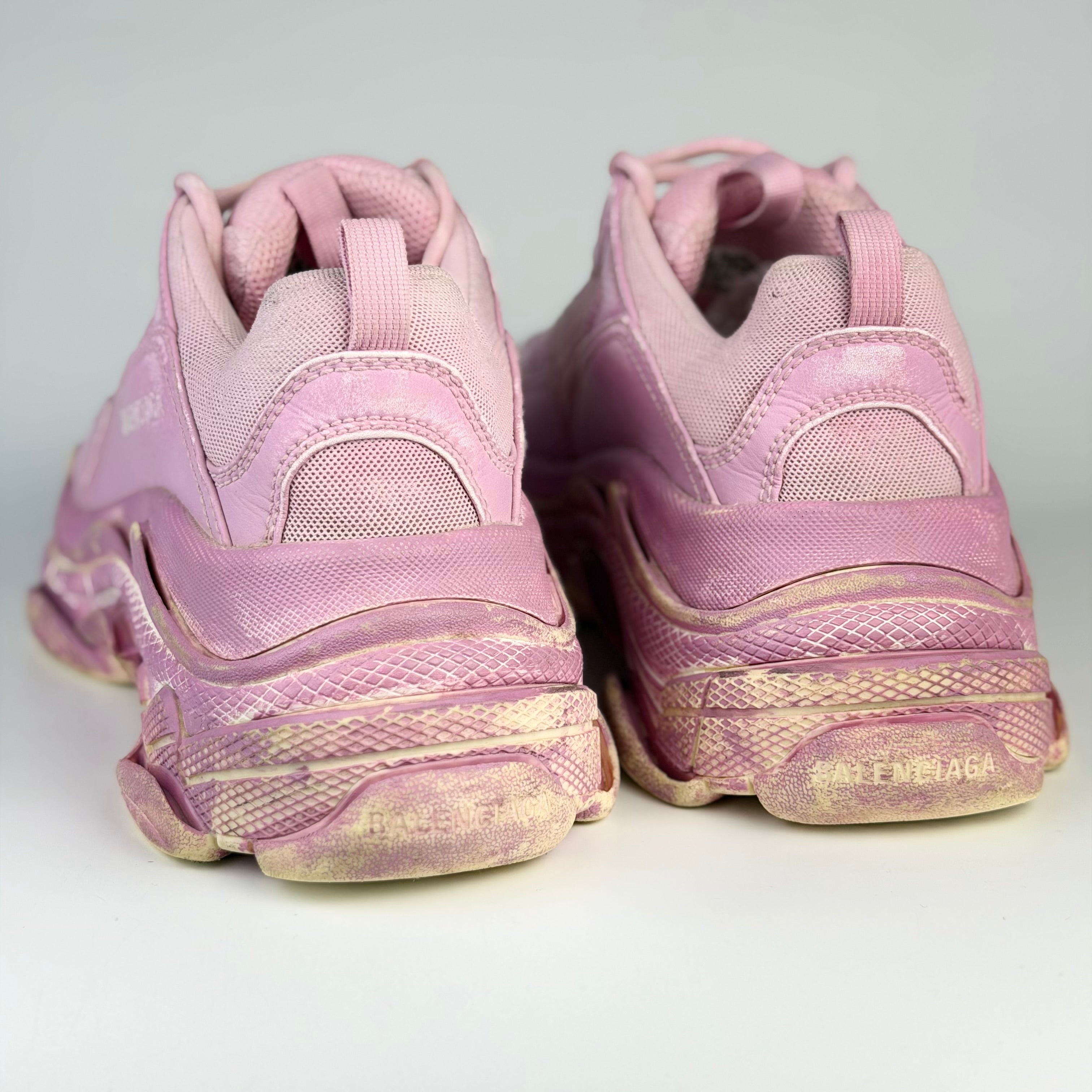 Balenciaga Triple S Distressed Pink