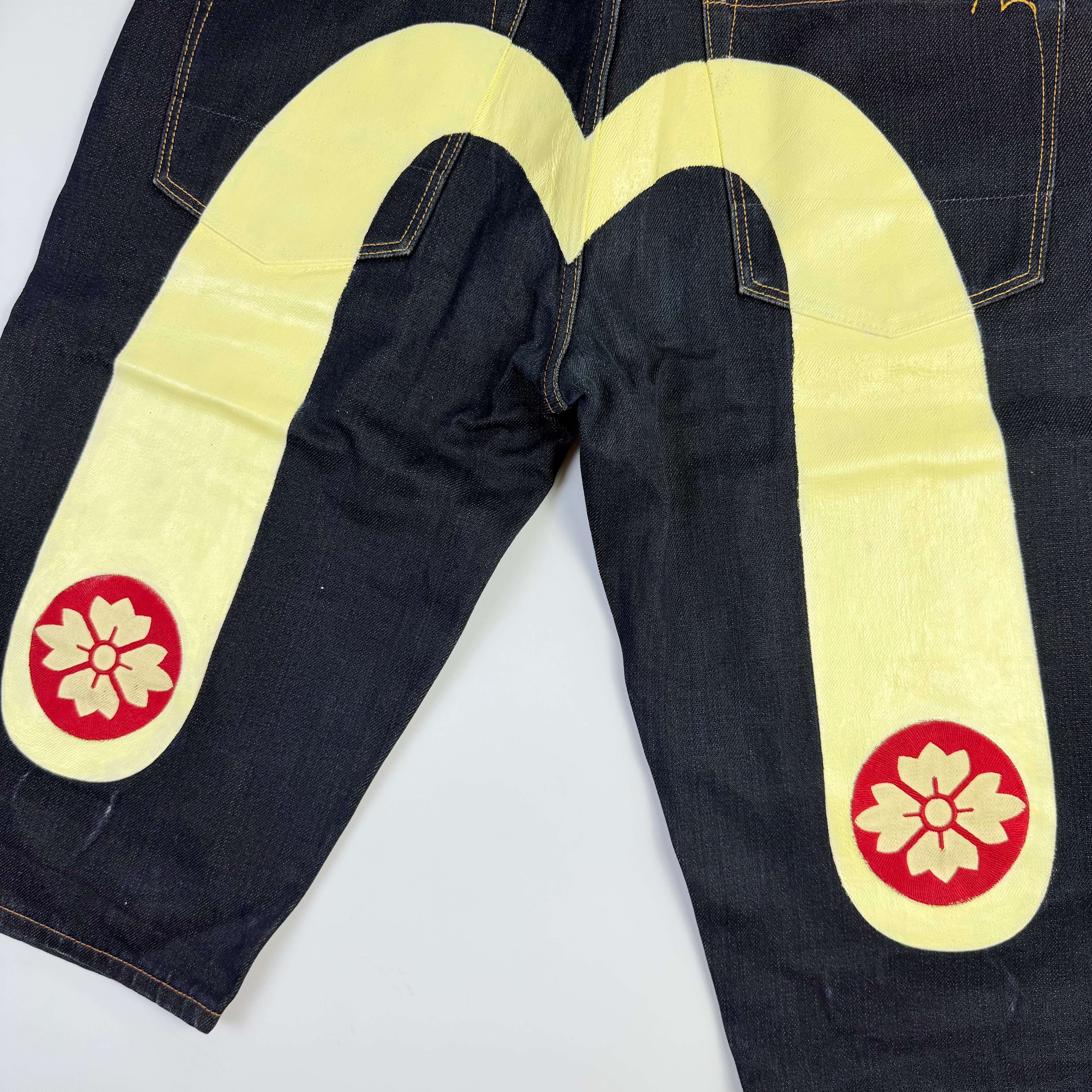 Evisu No.3 Daicock Sakura Japanese Denim Shorts