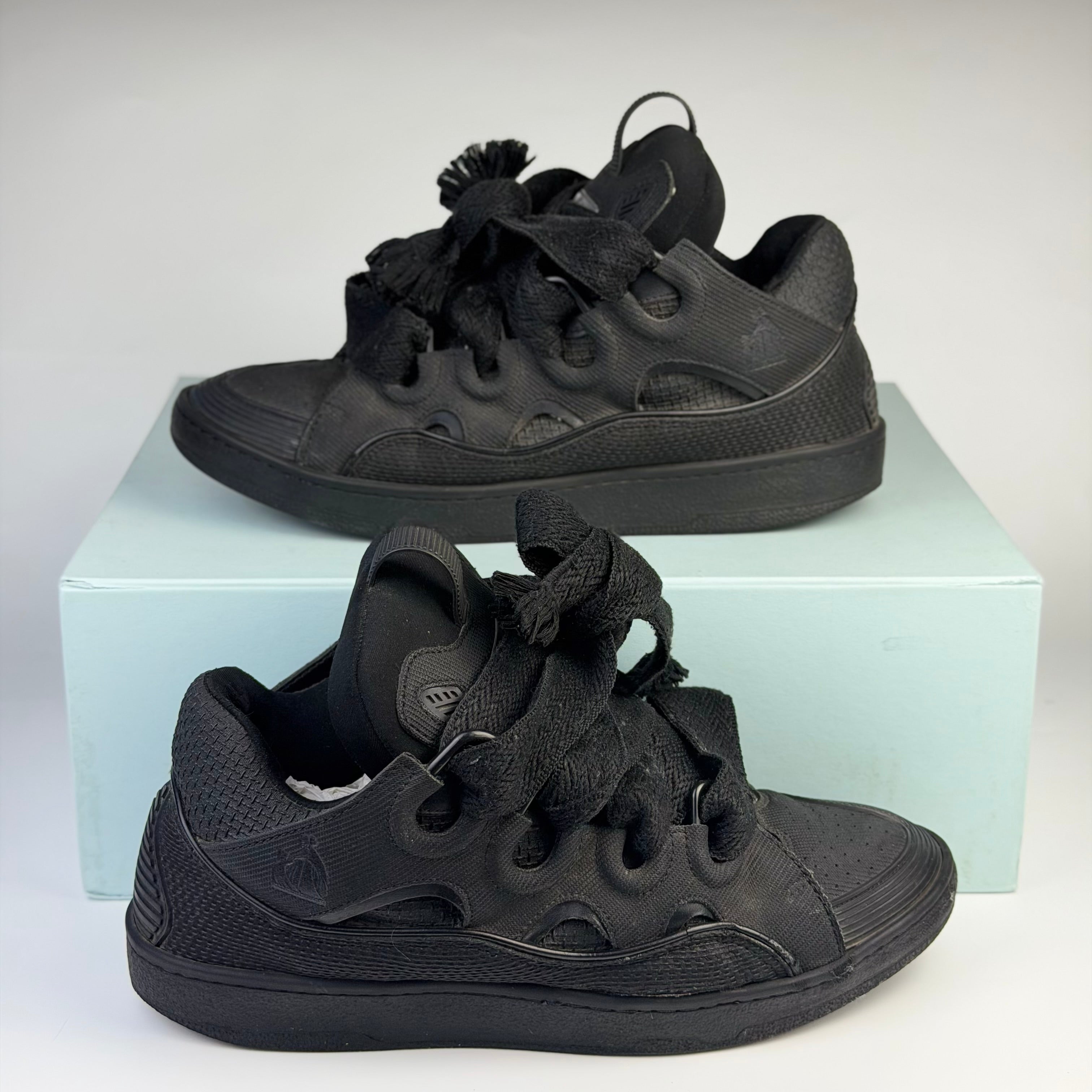 Lanvin Curb Metallic Effect Black