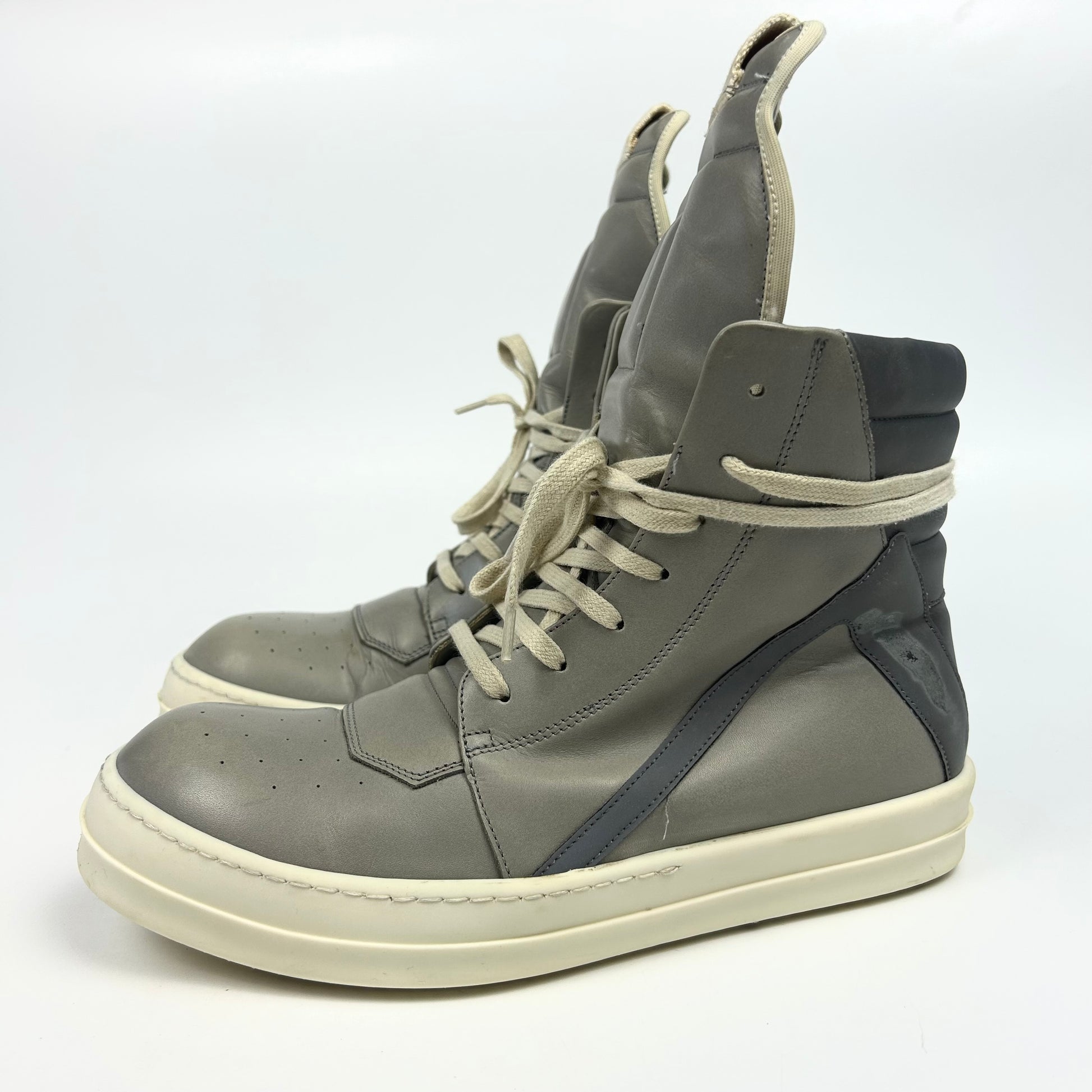 Rick Owens Geobasket Grey Reflective