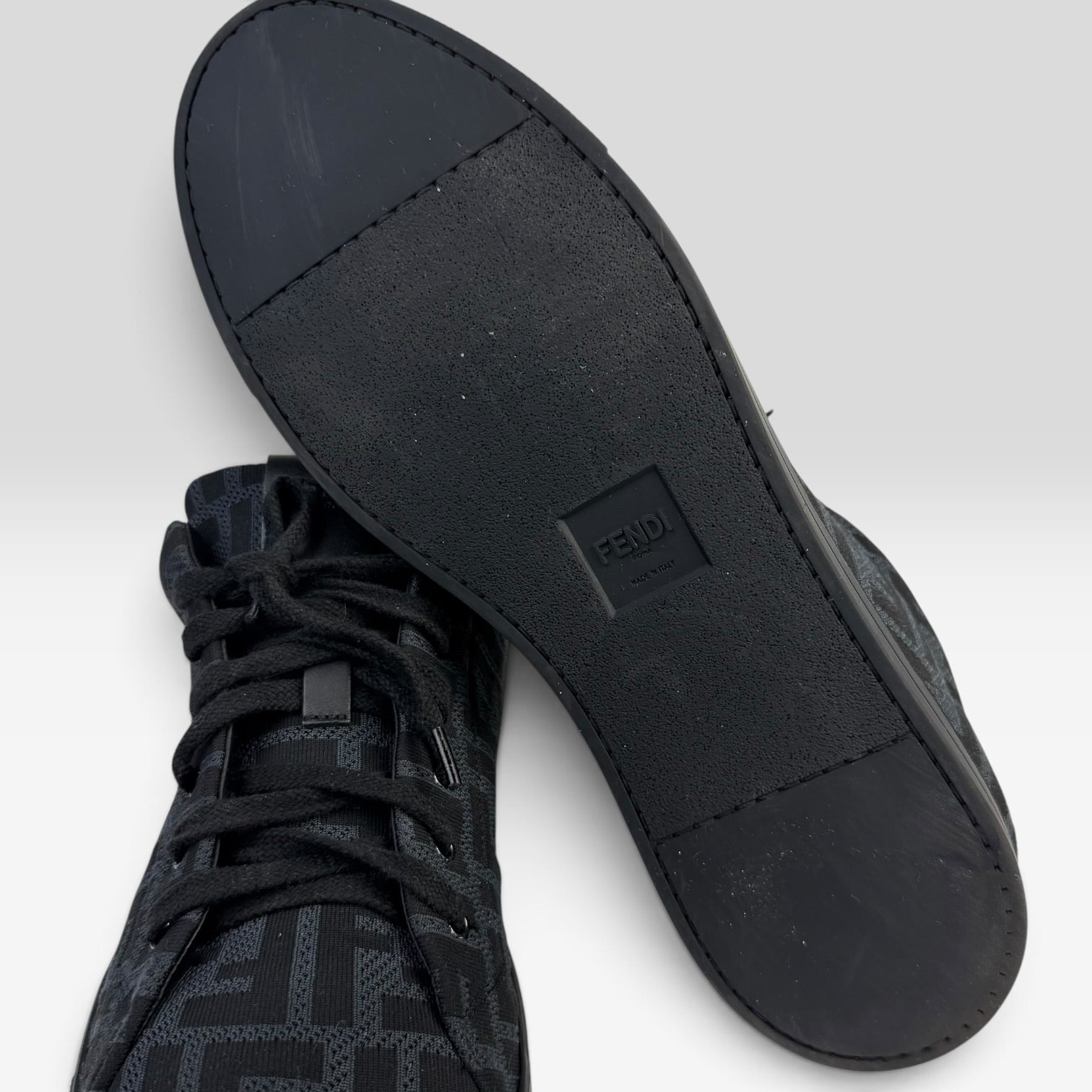 Fendi FF Zucca Monogram Low-Top Sneakers Black