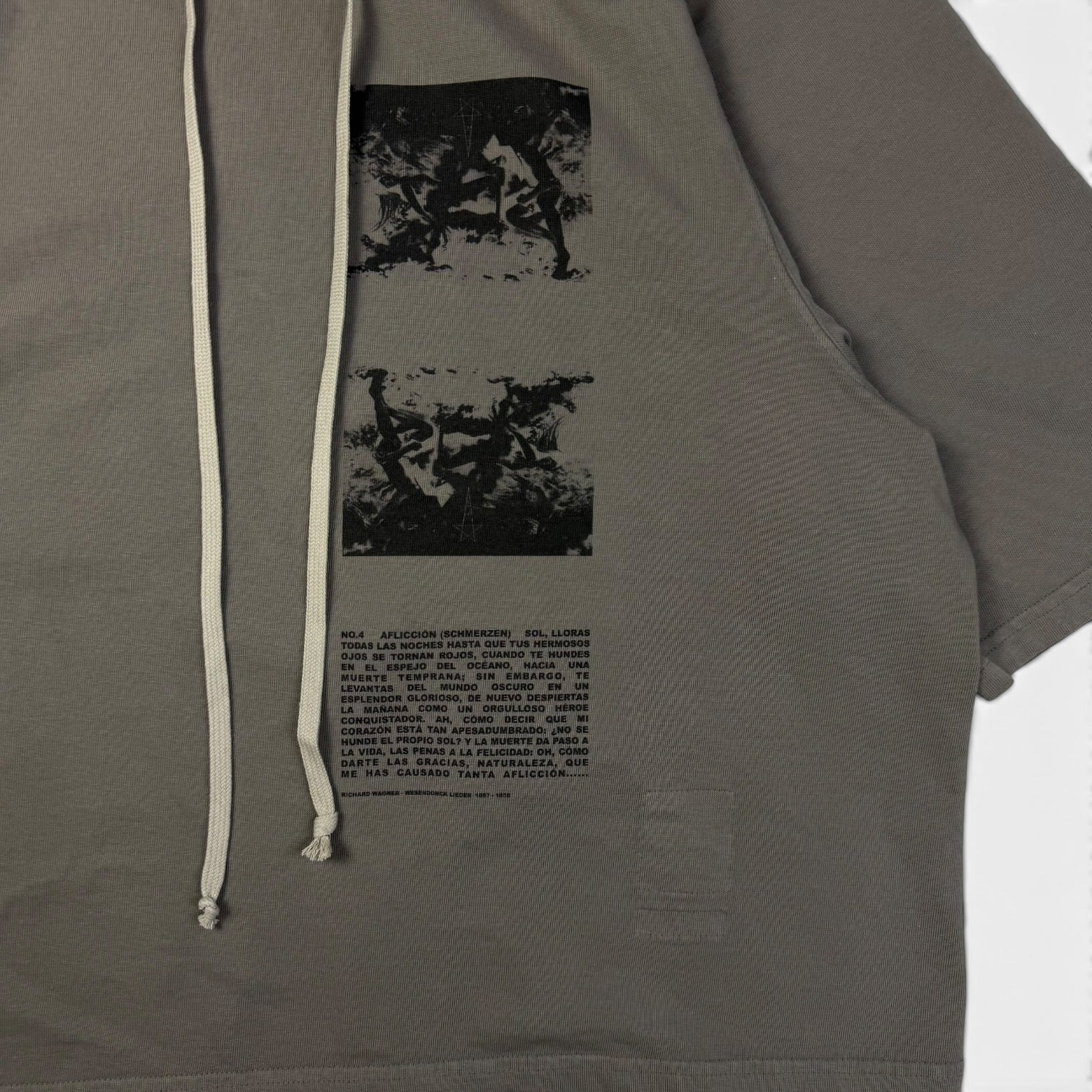 Rick Owens DRKSHDW Cropped Jumbo Hoodie Grey SS20