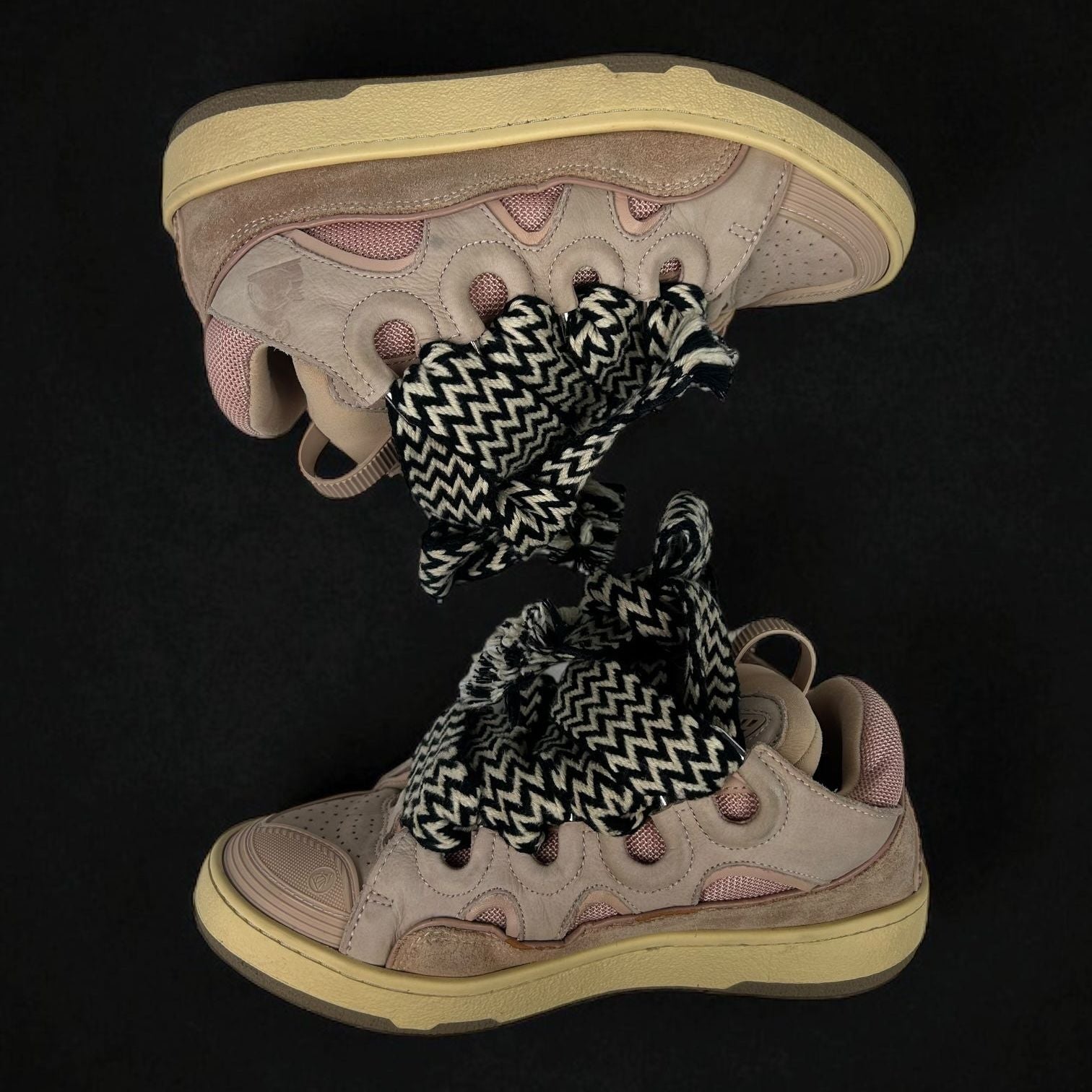 Lanvin Curb Pink Sneakers