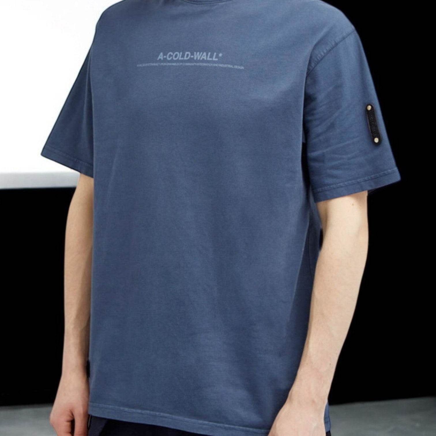 A-COLD-WALL☆DISCOURSE T シャツ 半袖 A-COLD-WALL* Discourse T-Shirt Navy | END. (JP)