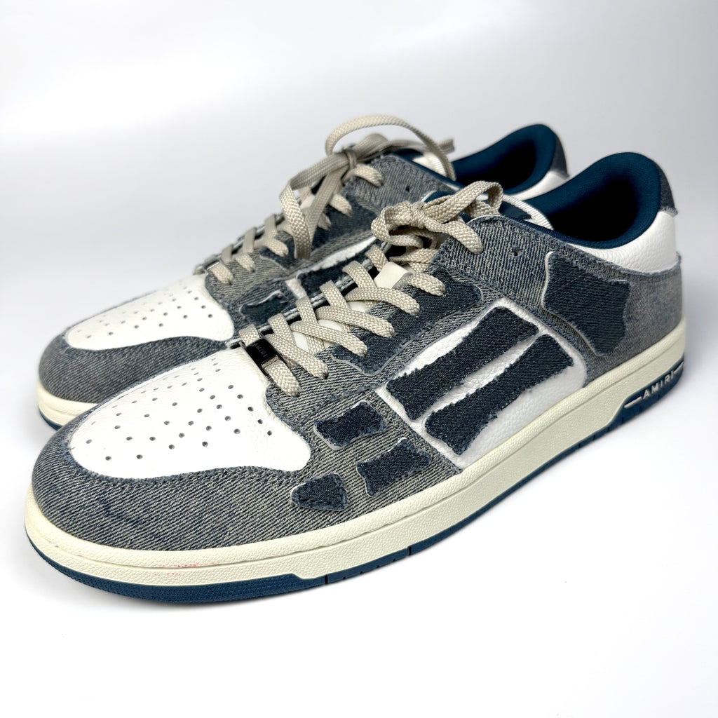 Amiri Skel-Top Denim Sneakers