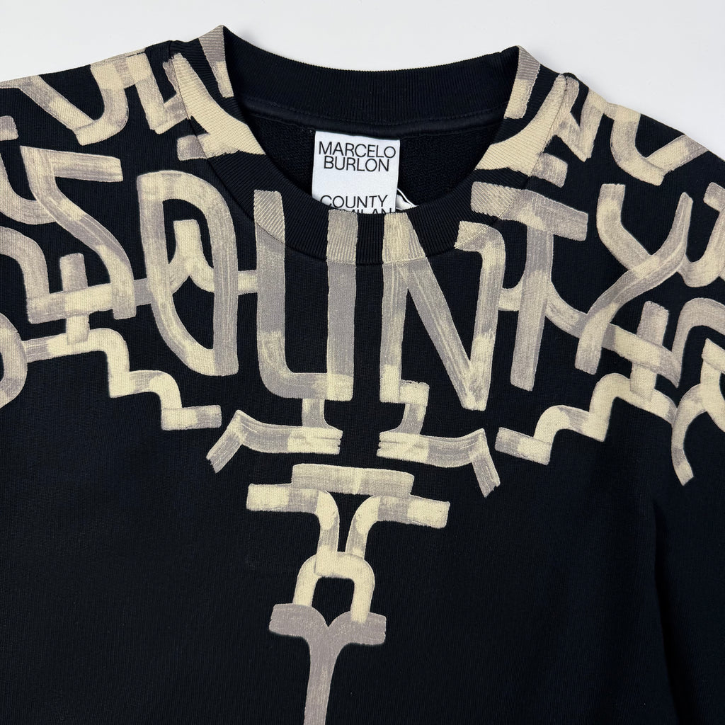 Marcelo Burlon Graffiti Wings Sweatshirt