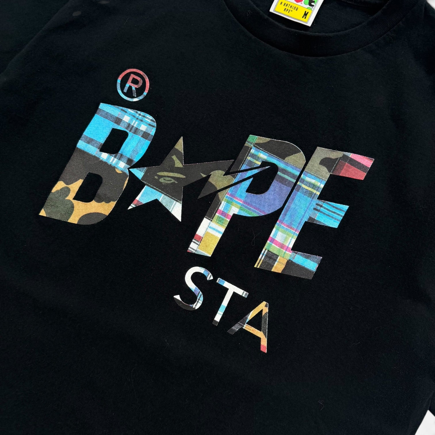 Bape Patchwork Bapesta Logo T-shirt