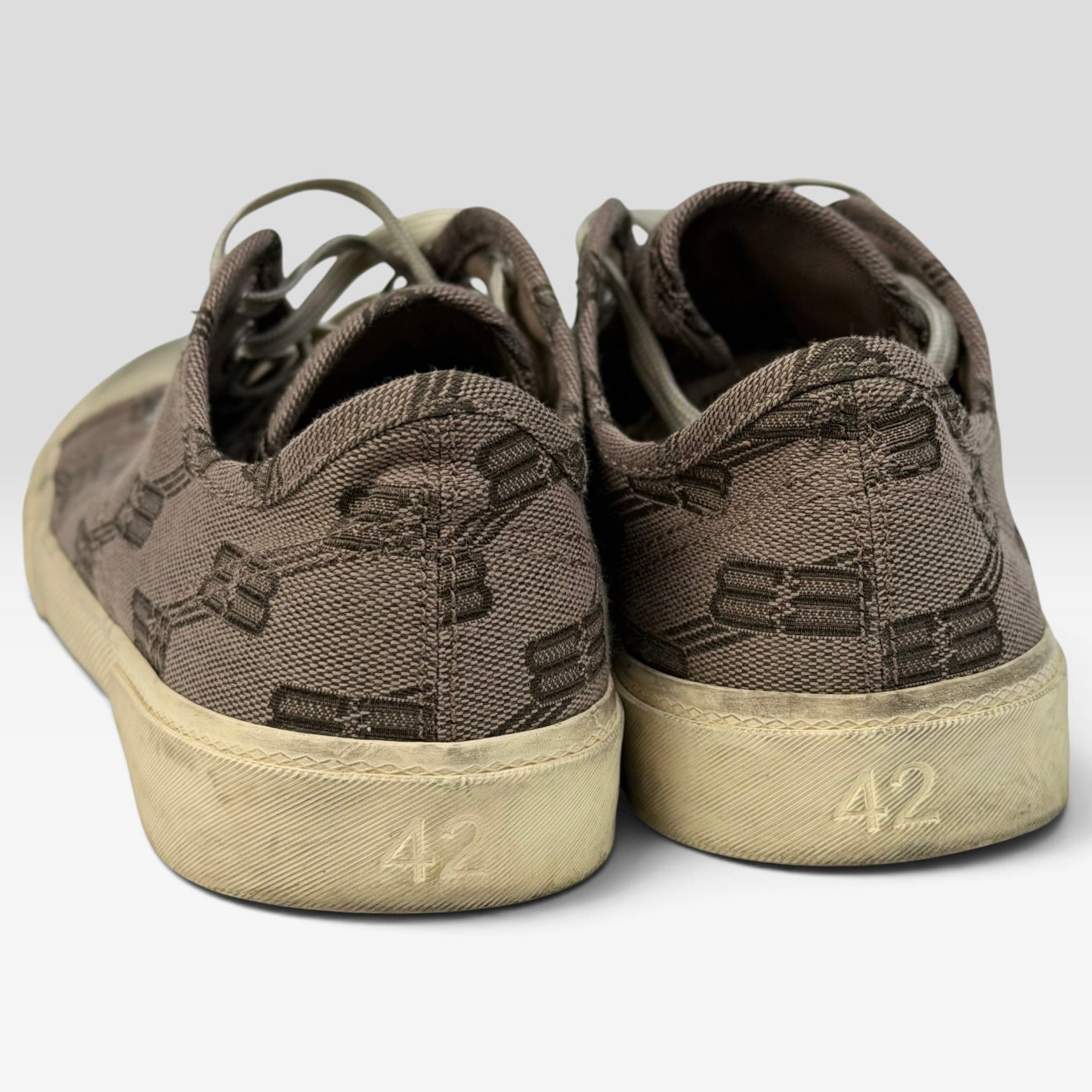 Balenciaga Paris Low Top BB Monogram Dark Beige/Brown