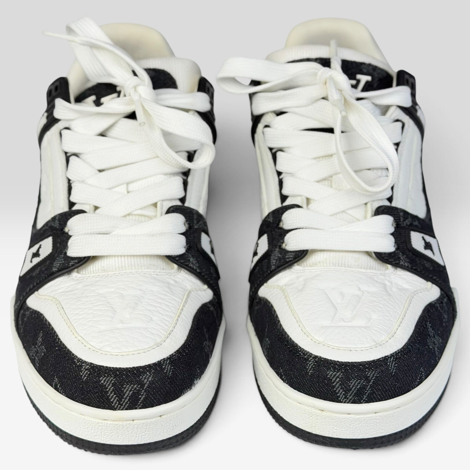Louis Vuitton LV Trainer White/Black Denim | Sneakers Louis Vuitton