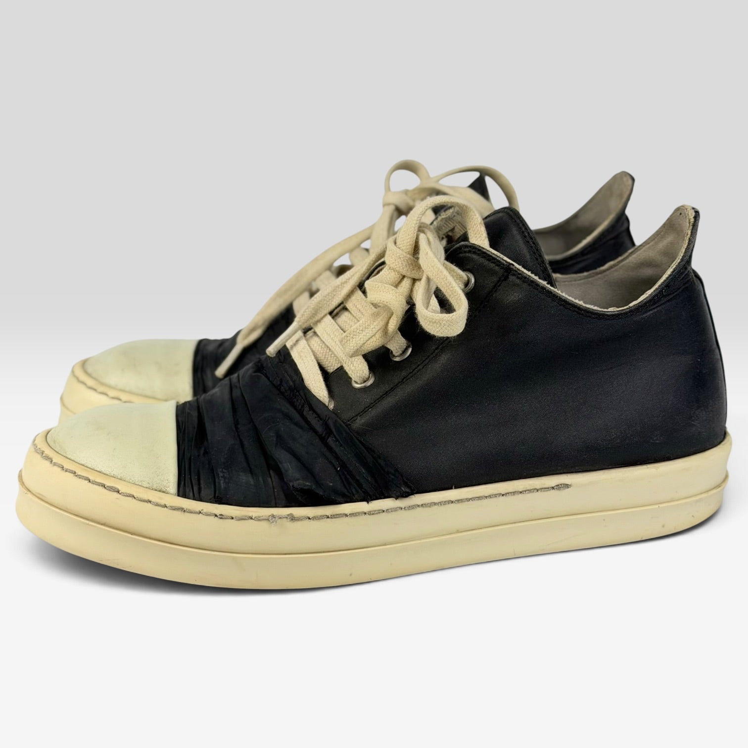 Rick Owens DRKSHDW Hustler Duck Tape Ramones Low Black/Milk