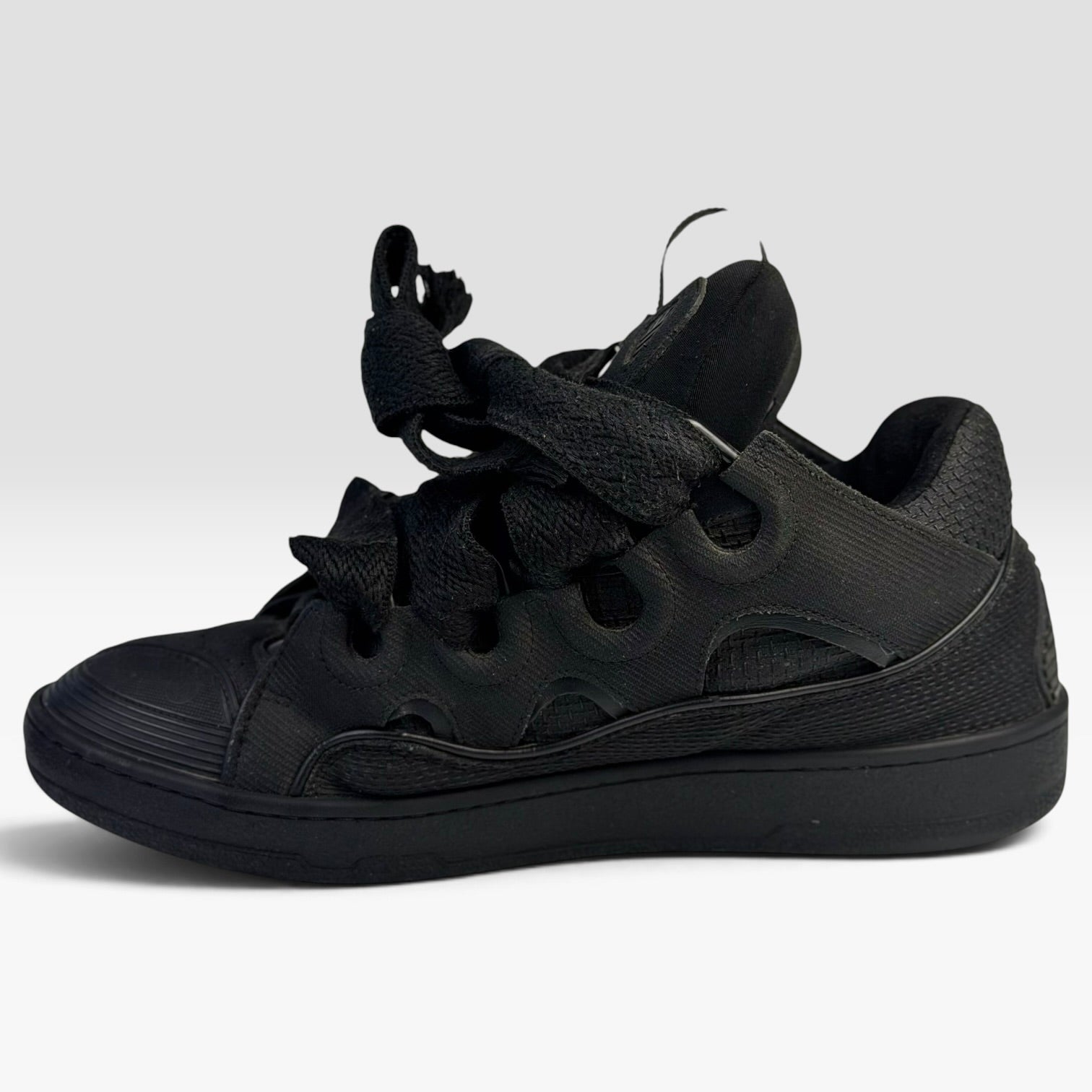Lanvin Curb Metallic Effect Black