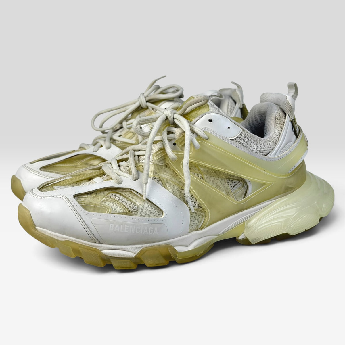 Balenciaga Track Clear Sole White