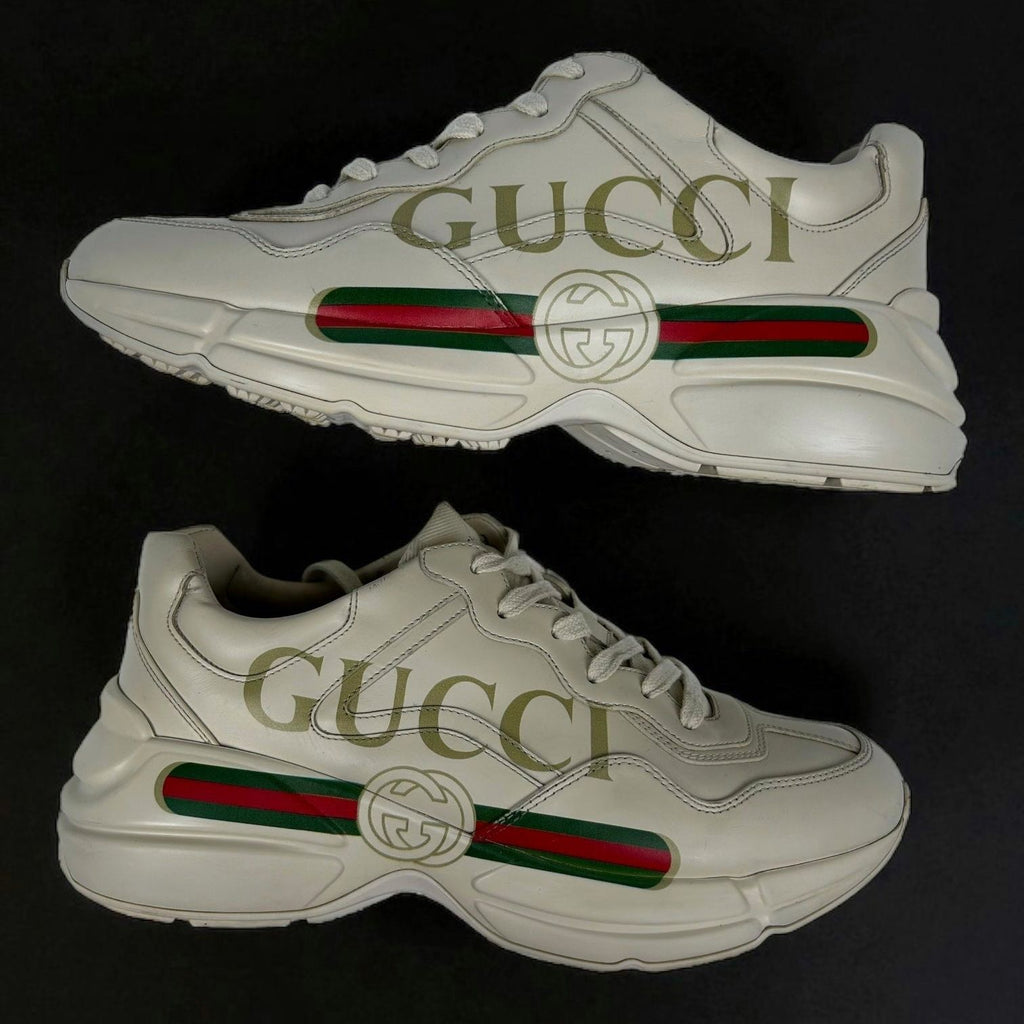 Gucci Rhyton Leather Sneakers