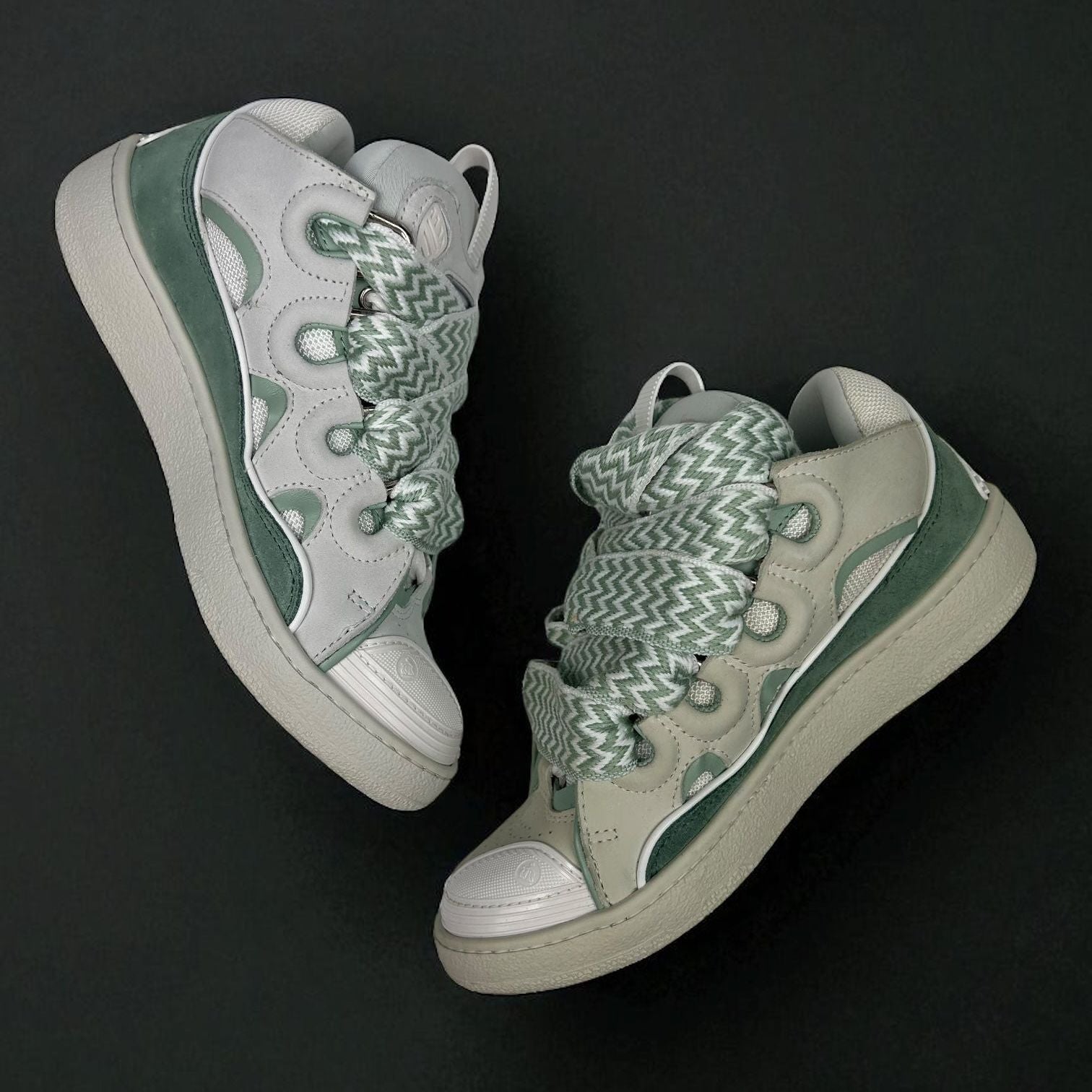 Lanvin Turqoise White Sneaker