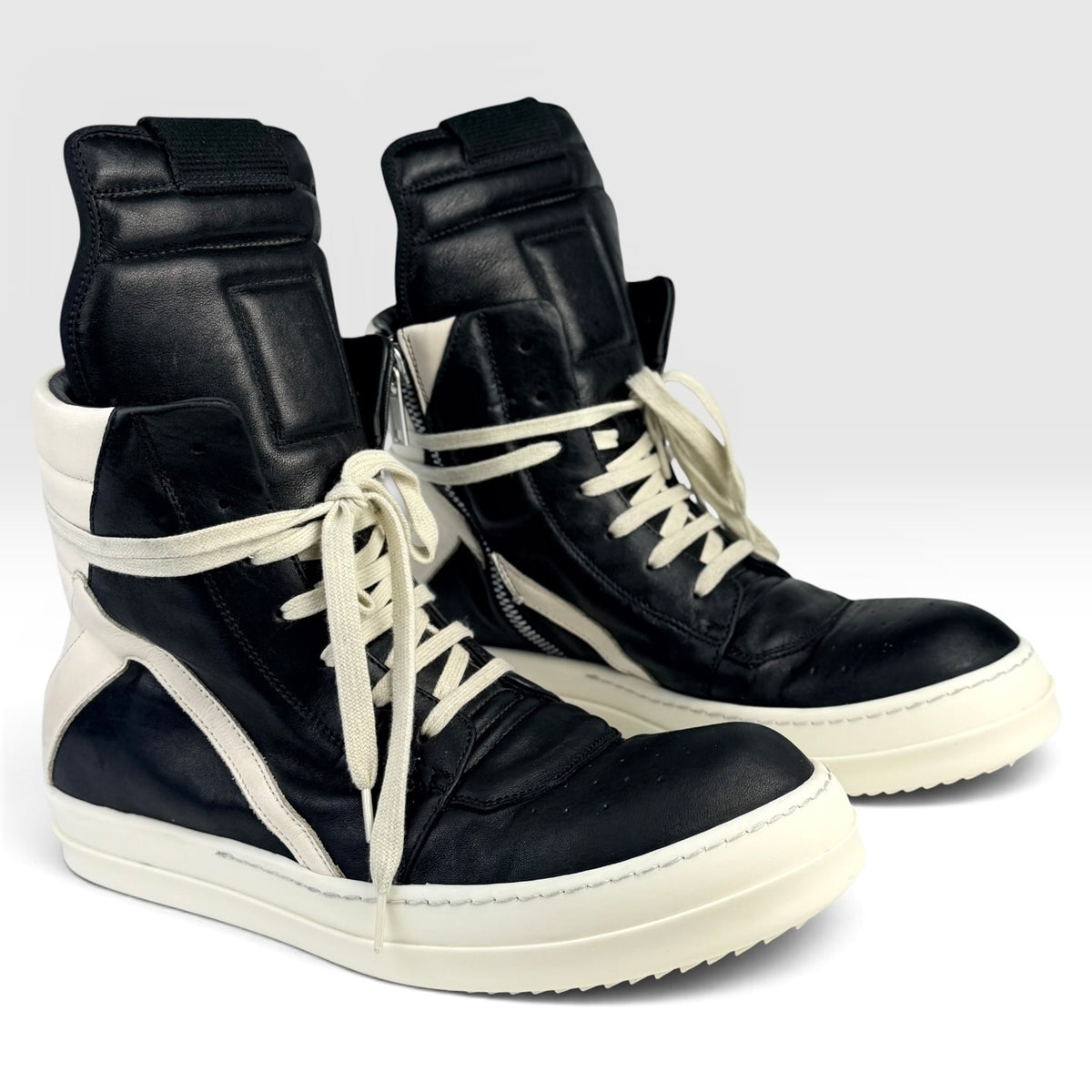 Rick Owens Geobasket Black/Milk