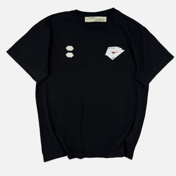 Off-White Hand Card Oversized T-Shirt Black