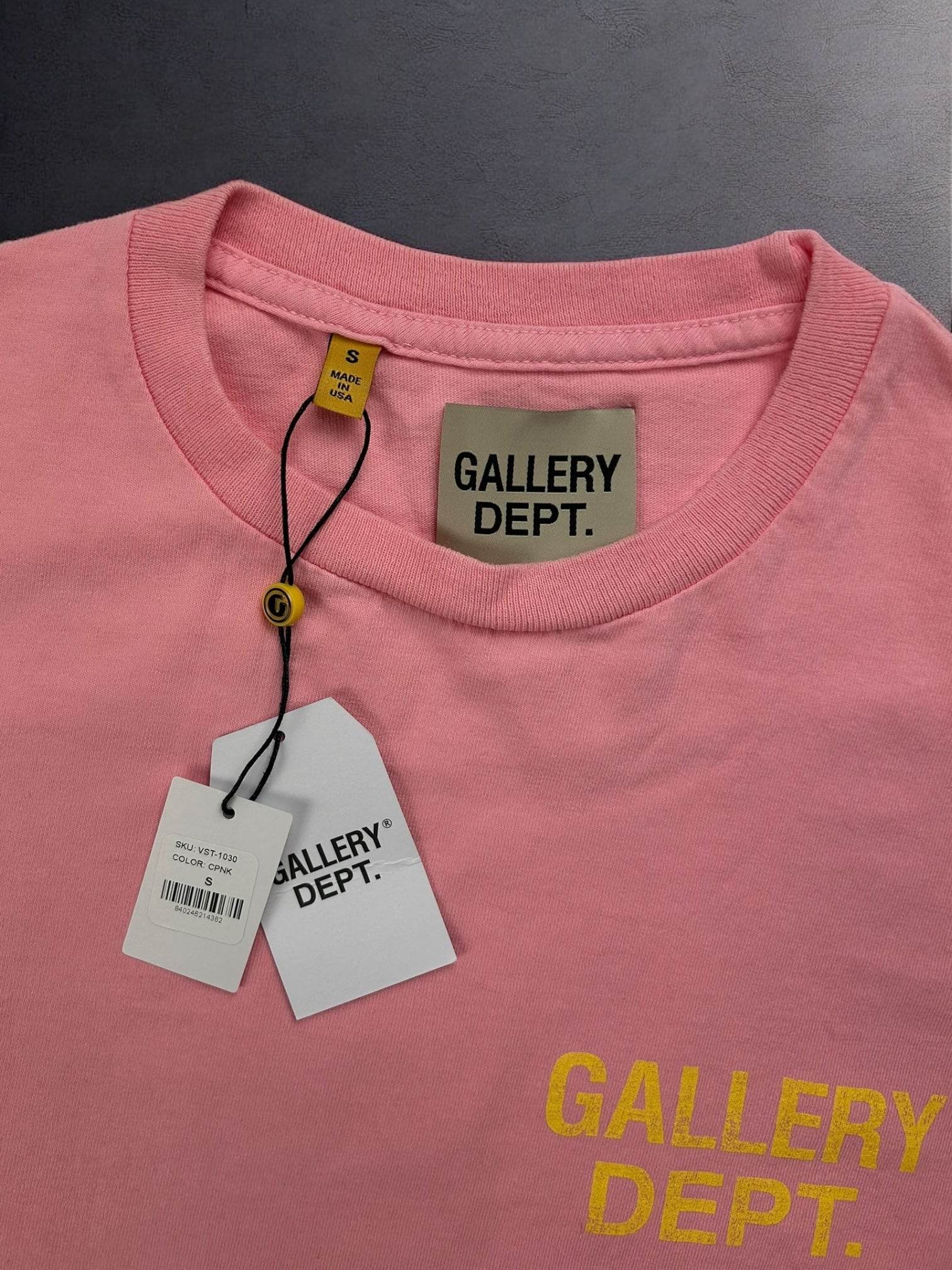 Gallery Dept Souvenir Logo T-shirt Pink - V STEALS