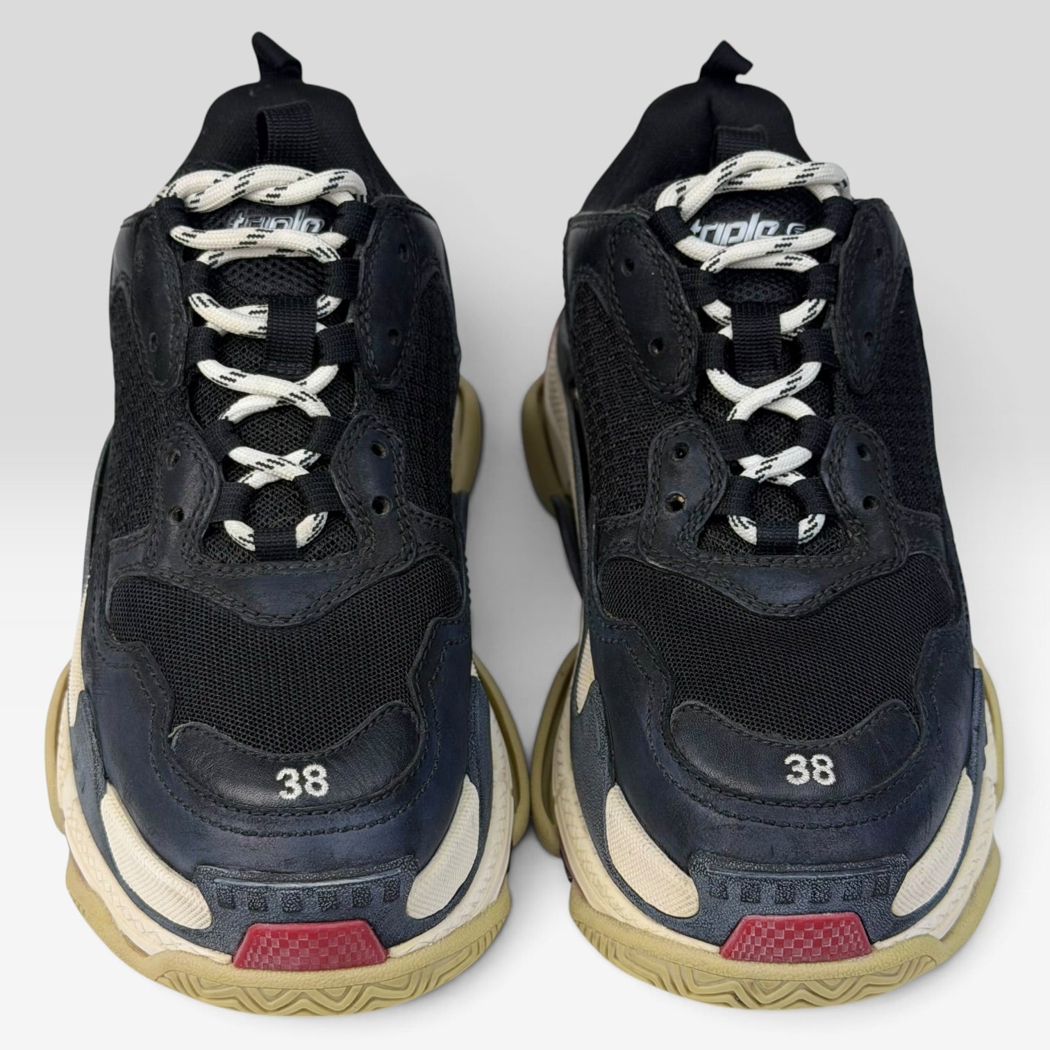 Balenciaga Triple S Bred Sneakers