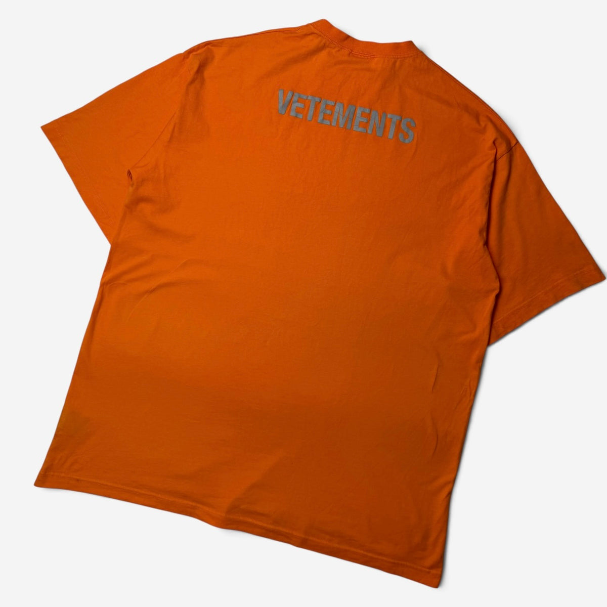 Vetements "Staff" Reflective T-Shirt Orange