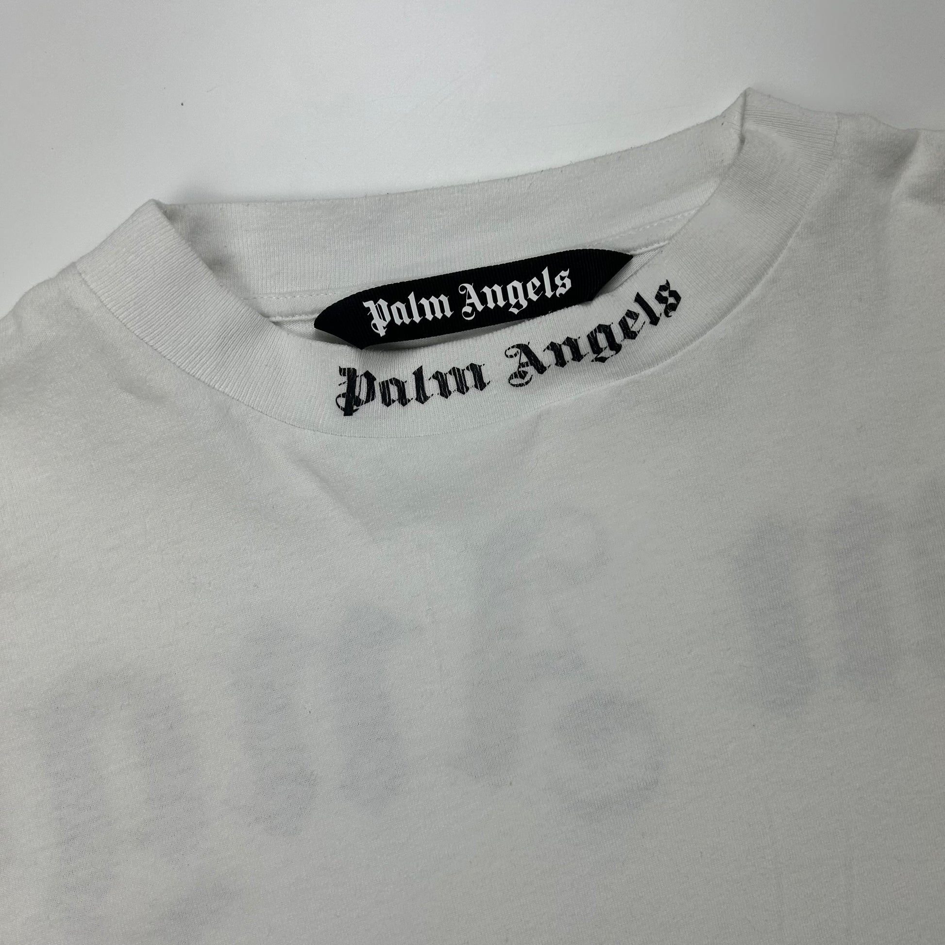 Palm Angels White Logo T-shirt