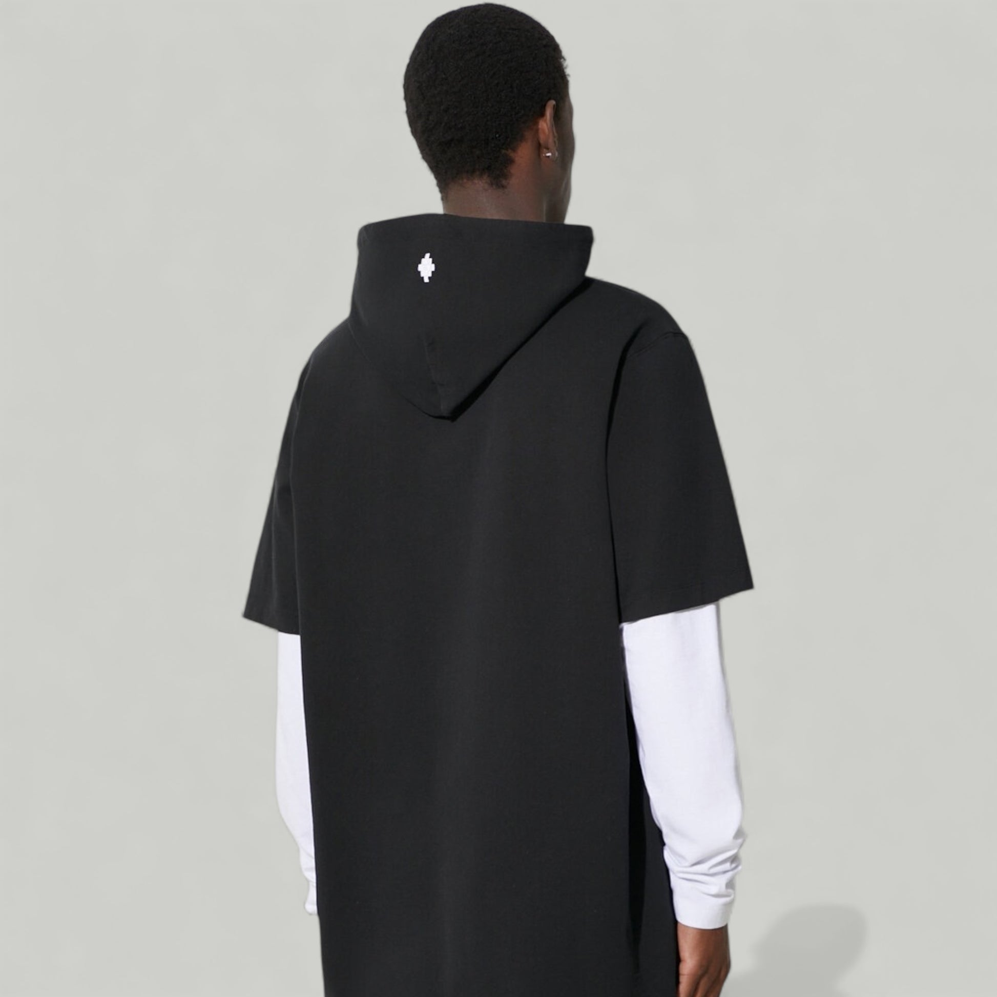 Marcelo Burlon Feathers Double Sleeve Hoodie