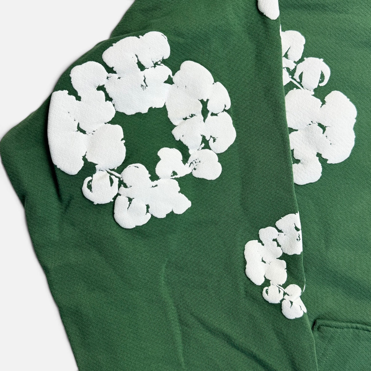 Denim Tears Cotton Wreath Zip Hoodie Green