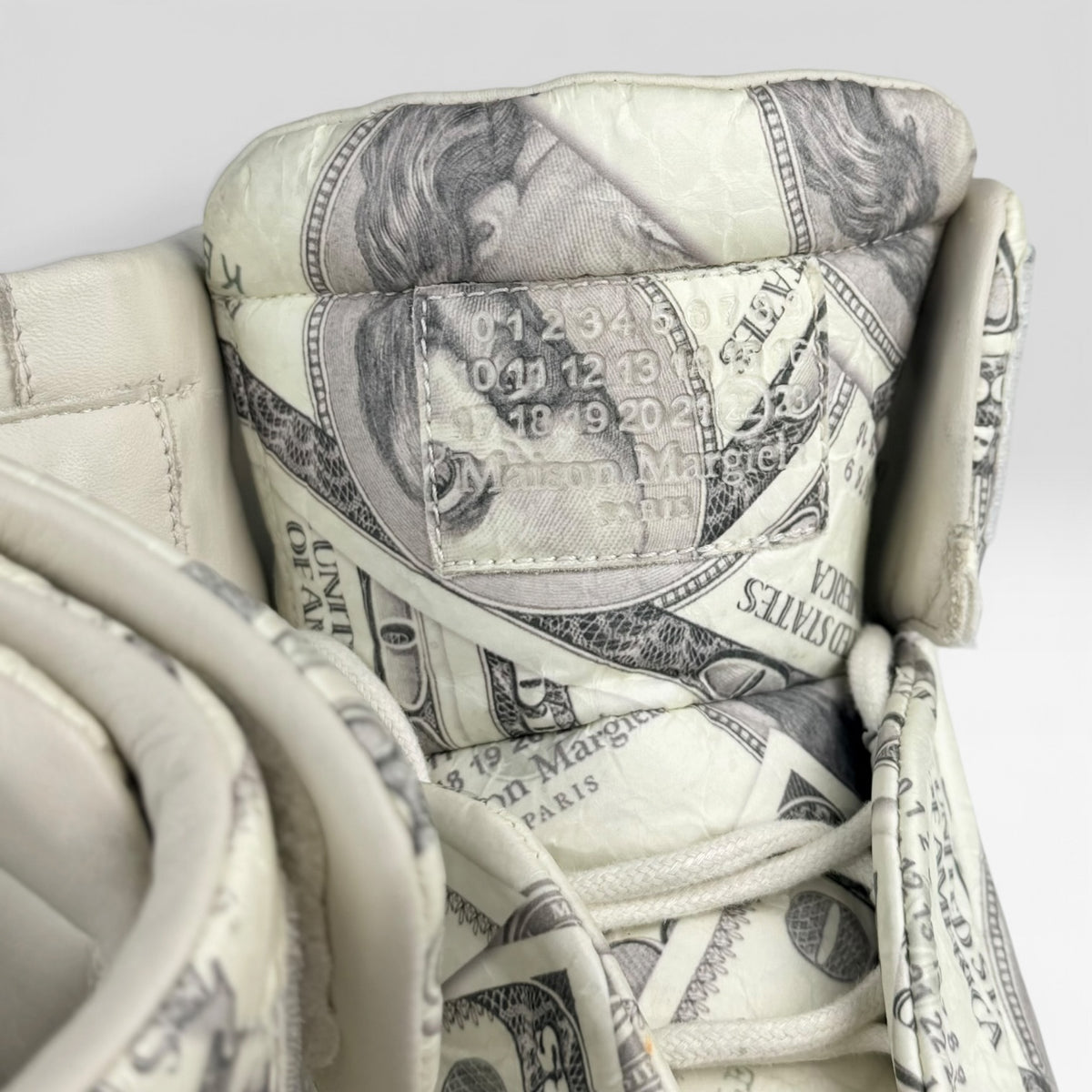 Maison Margiela Future High-Top Dollar Bill