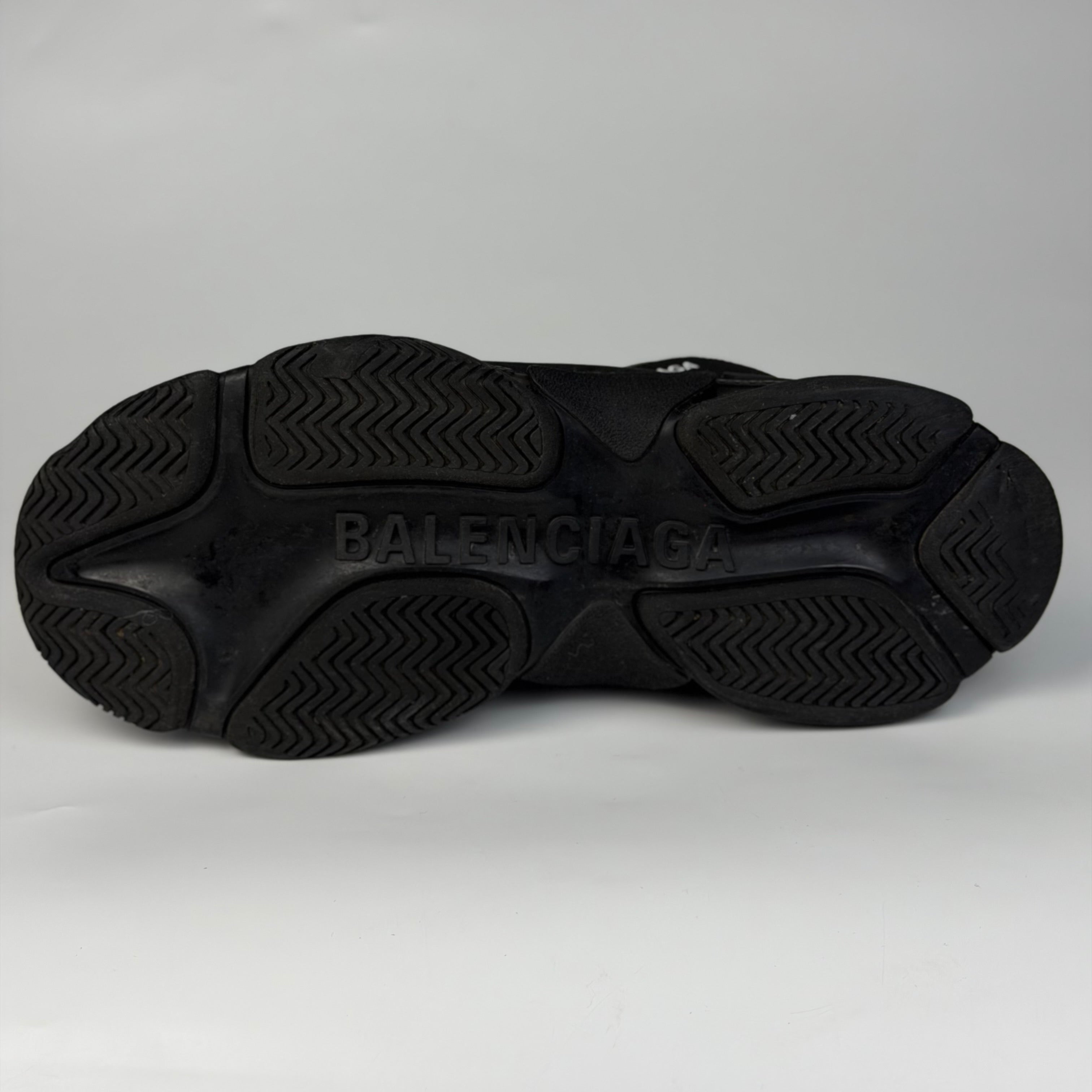 Balenciaga Triple S Black Logotype