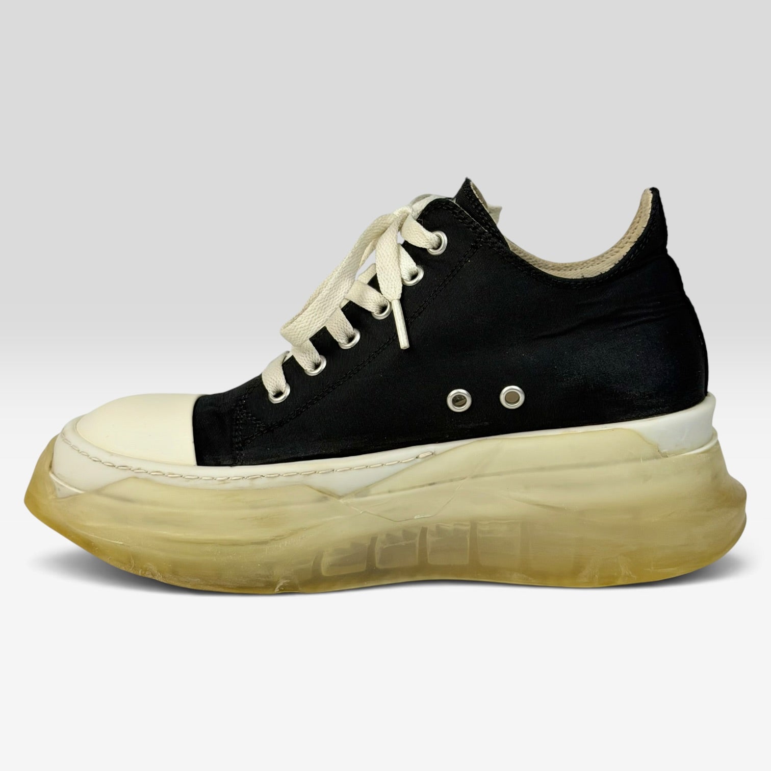 Rick Owens DRKSHDW Abstract Clear Sole Low Black