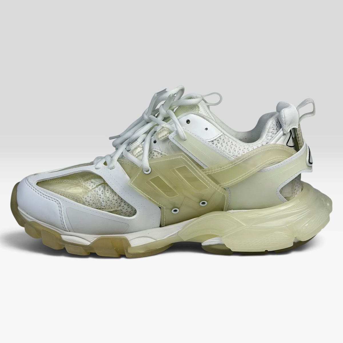 Balenciaga Track Clear Sole White