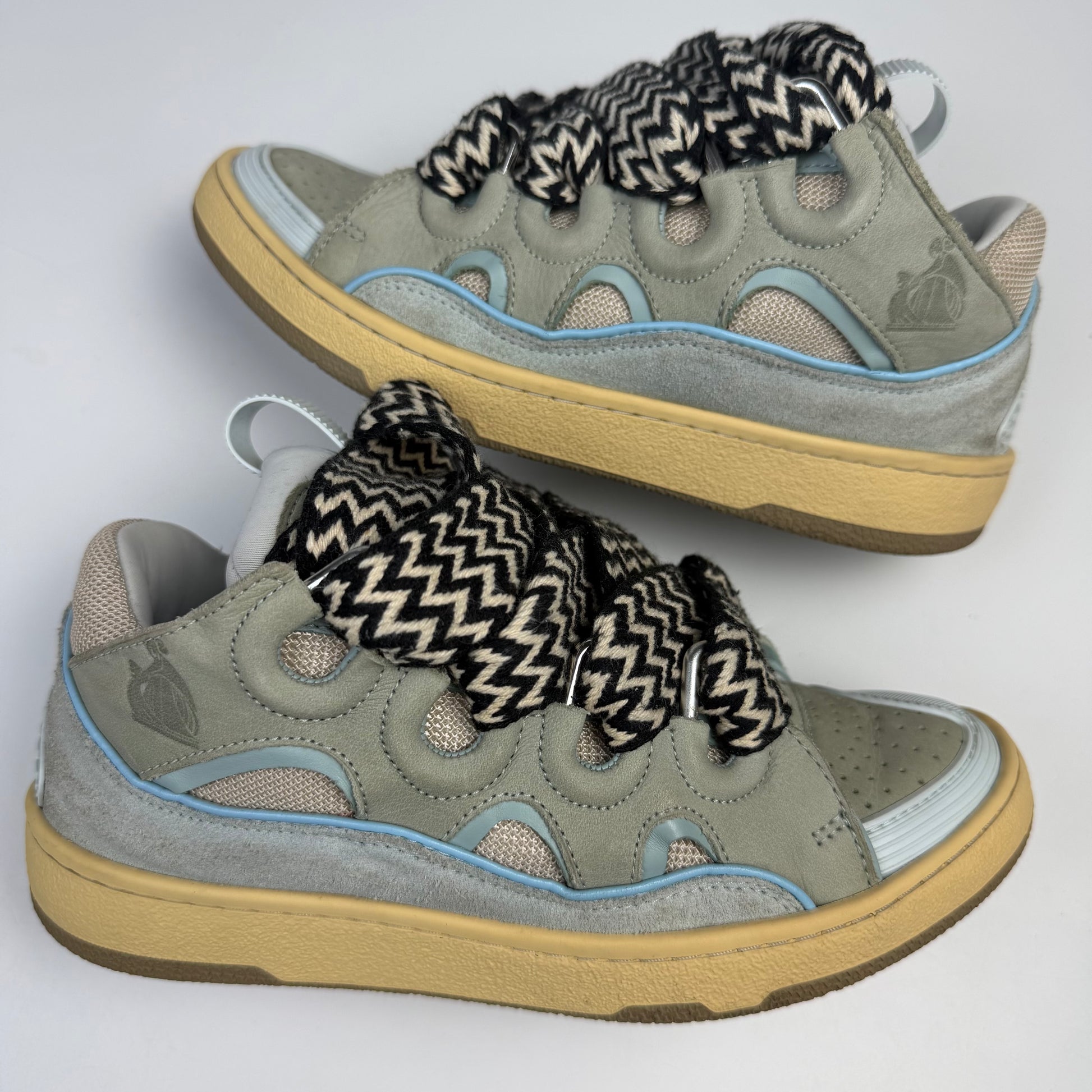 Lanvin Curb Blue Sneakers