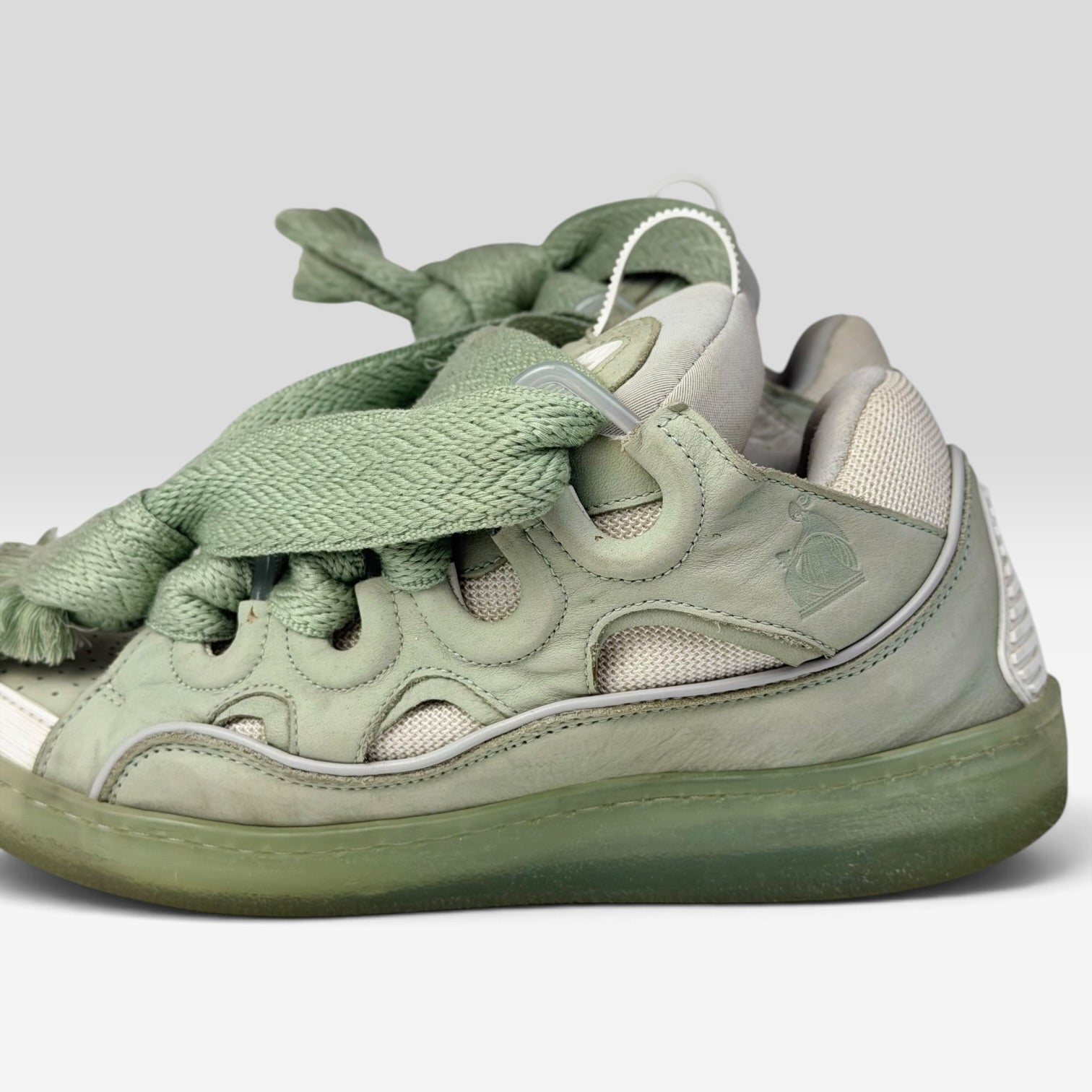 Lanvin Curb Turquoise Sneakers
