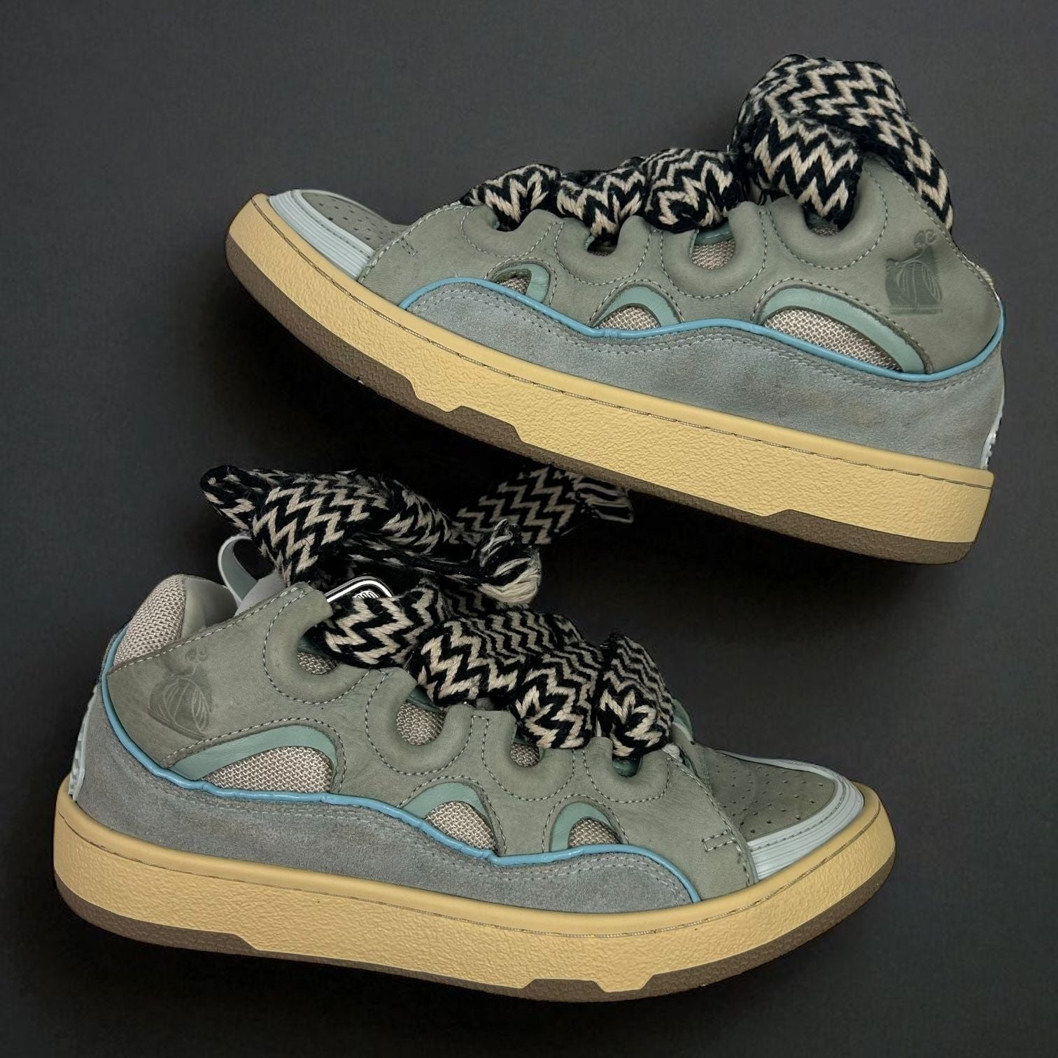 Lanvin Curb Blue Sneakers