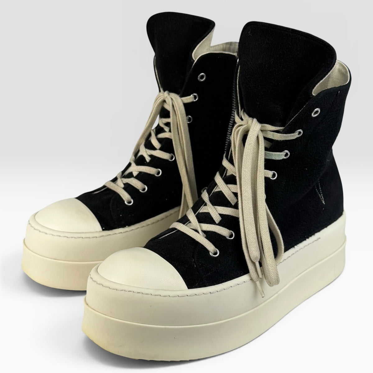 Rick Owens DRKSHDW Ramones Mega Bumper Black/Milk