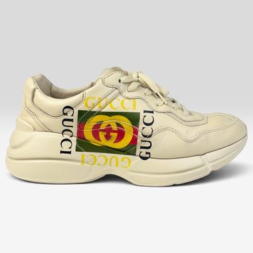 Gucci Rhyton Logo Sneakers Ivory