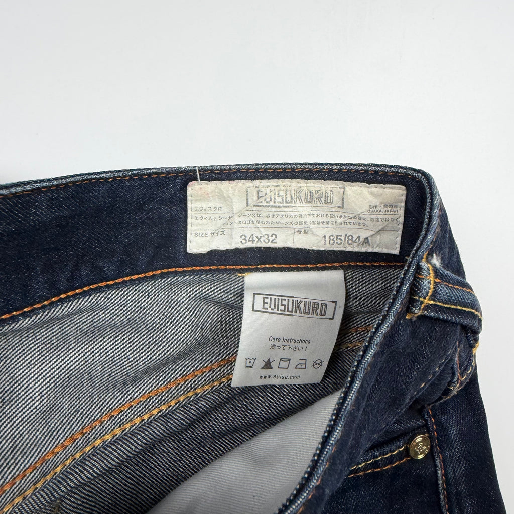 Evisu Kuro Hannya & Kammon Selvedge Jeans