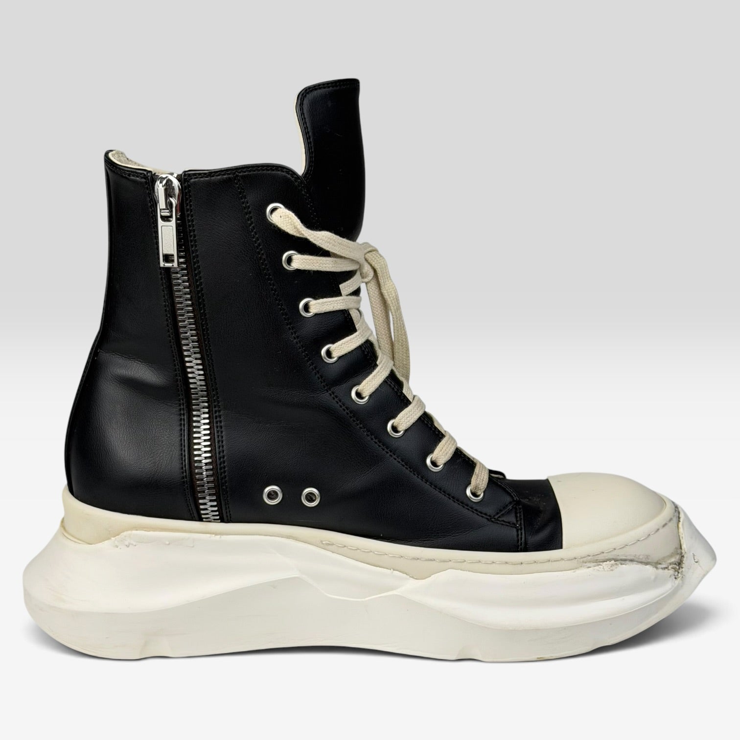 Rick Owens DRKSHDW Abstract Ramones High Vegan Leather